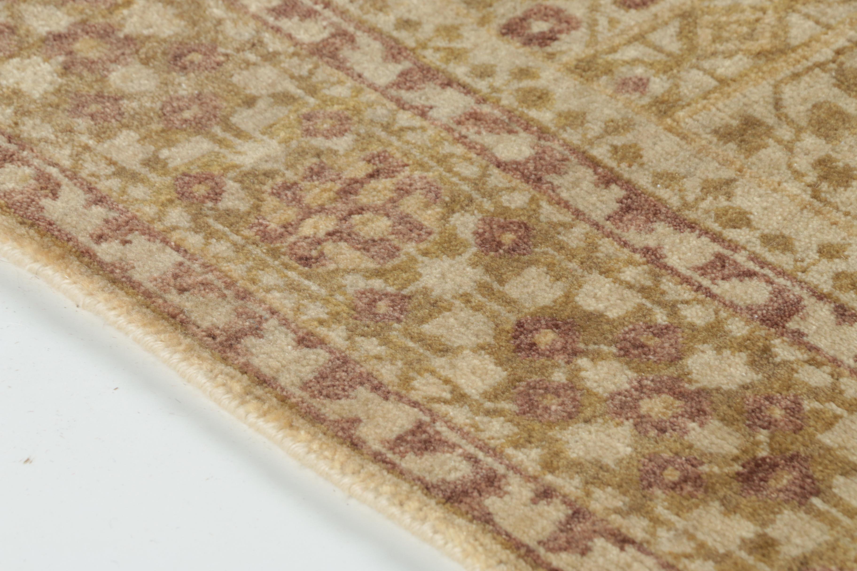 Hand-Knotted Indian "Mumlak" Wool Accent Rug