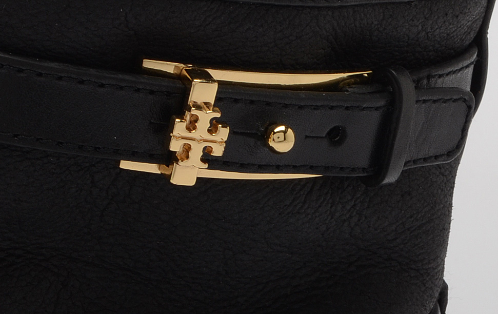 Tory Burch Black Wedge Booties