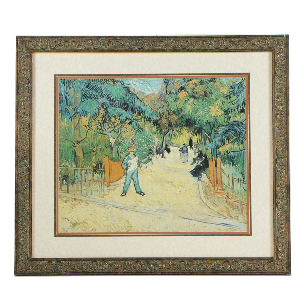 Offset Lithograph After Van Gogh's "Entrance to the Public Garden in Arles"