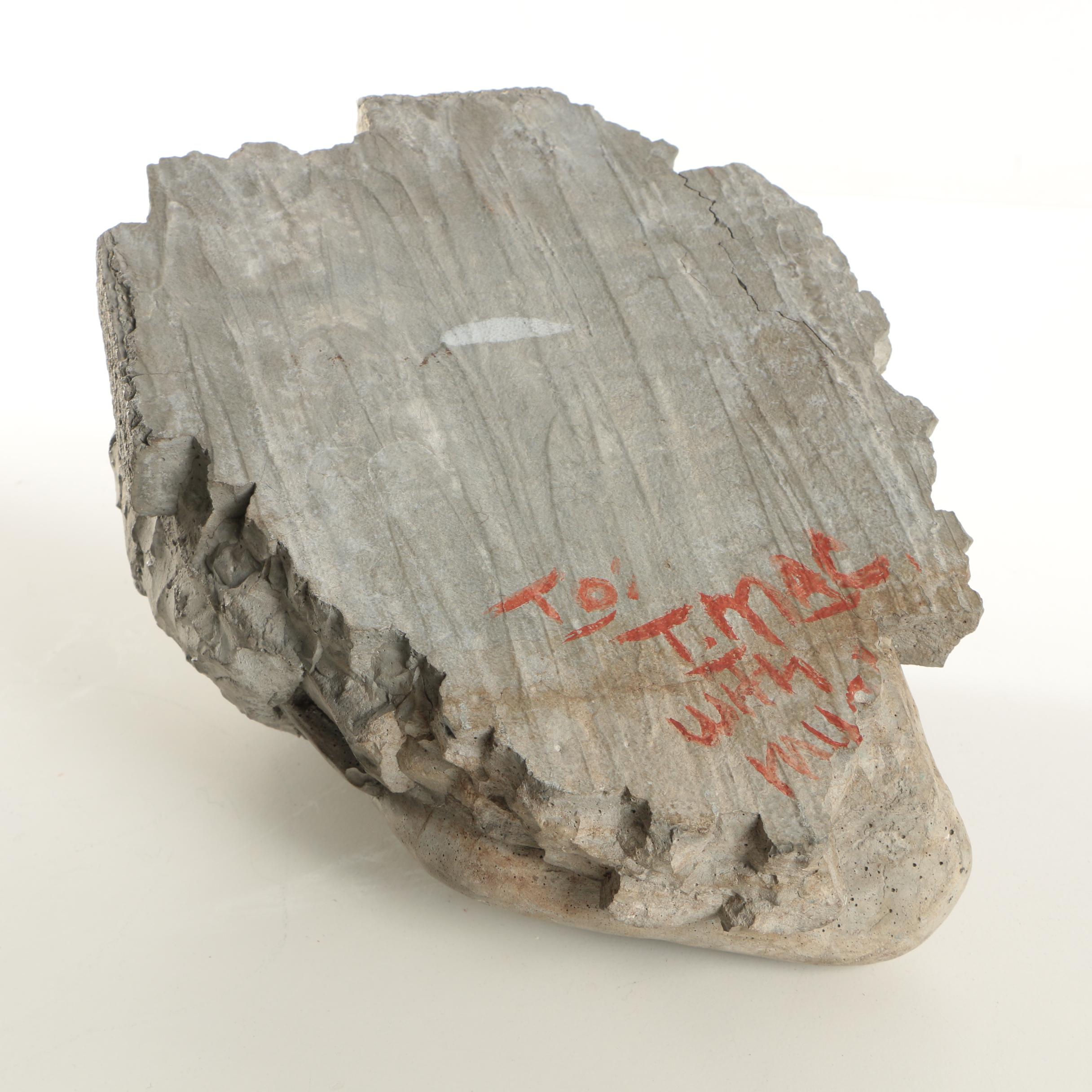 Cast Stone Sculpture of a Head