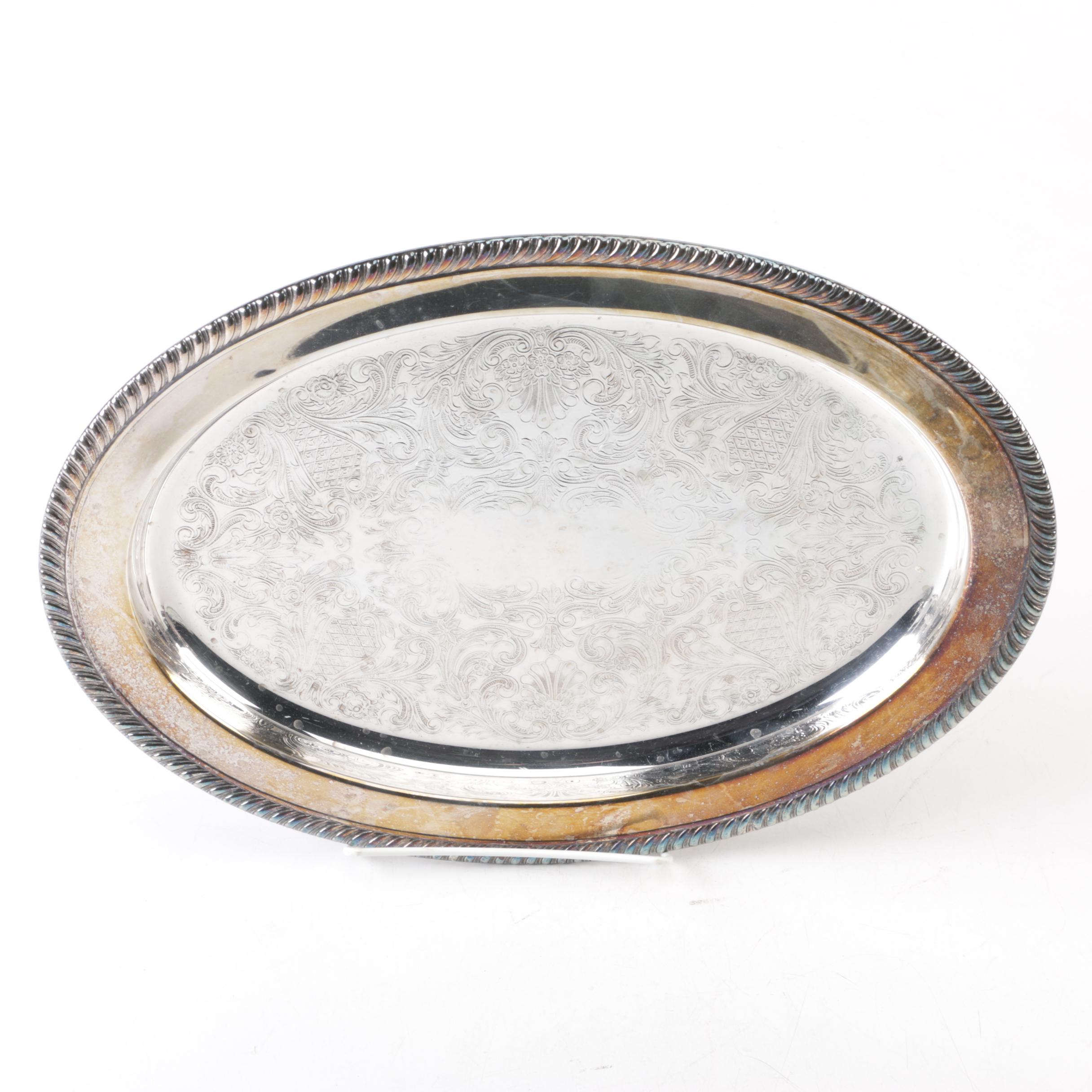 Wm Rogers "Primrose" Silver Plate Coffee Service Set and Assorted Serveware