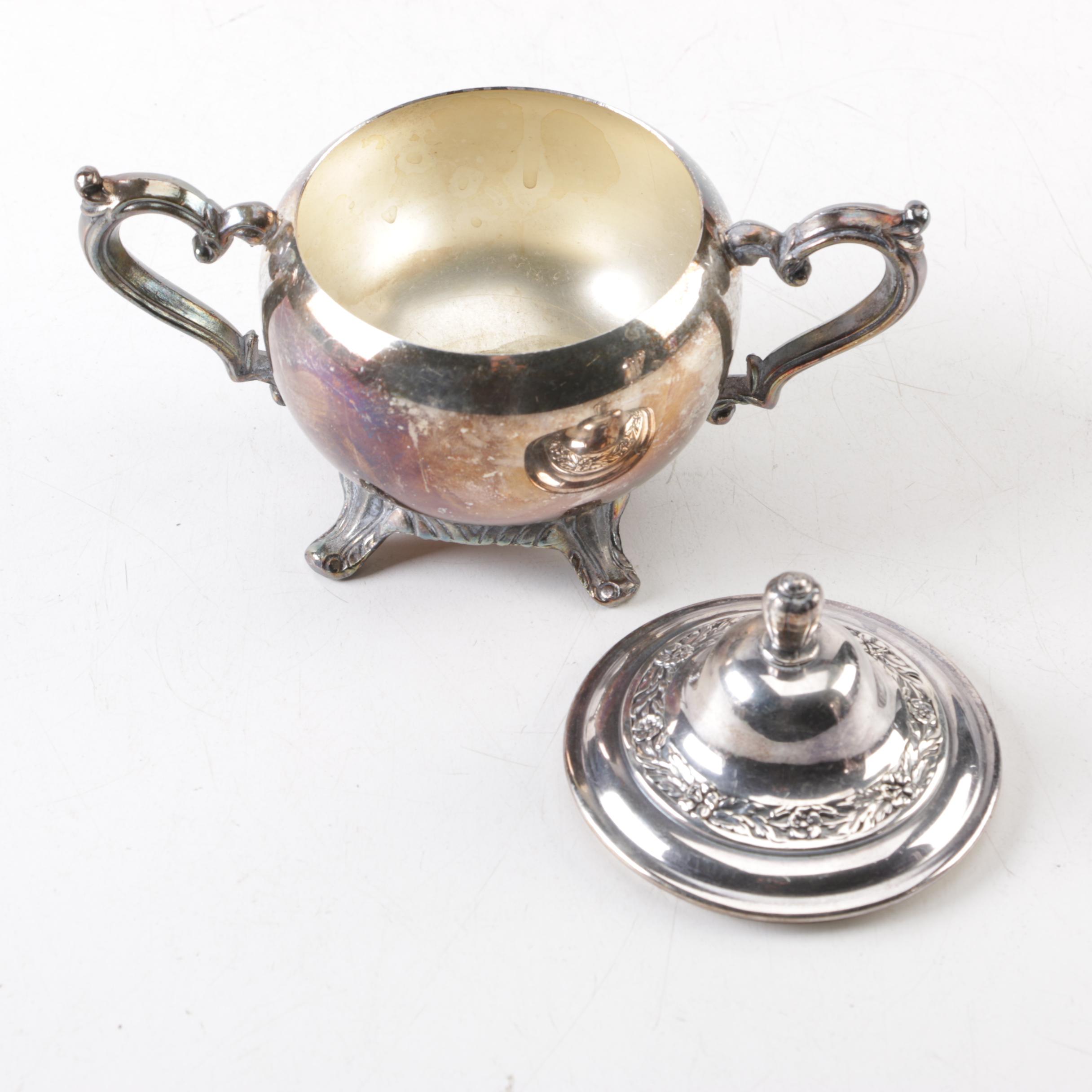 Wm Rogers "Primrose" Silver Plate Coffee Service Set and Assorted Serveware