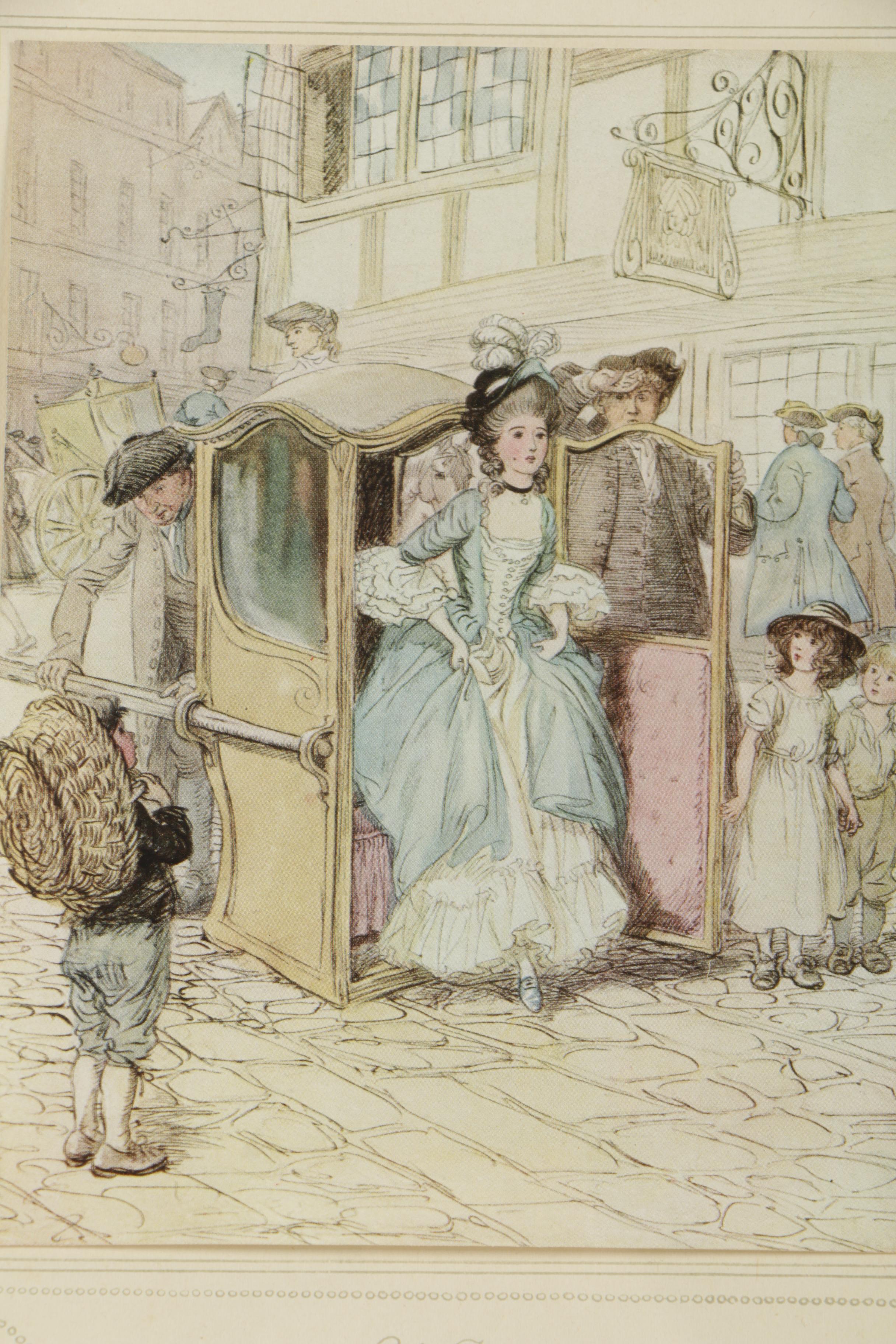 Offset Lithographs "Lady Teazle in the School for Scandal"