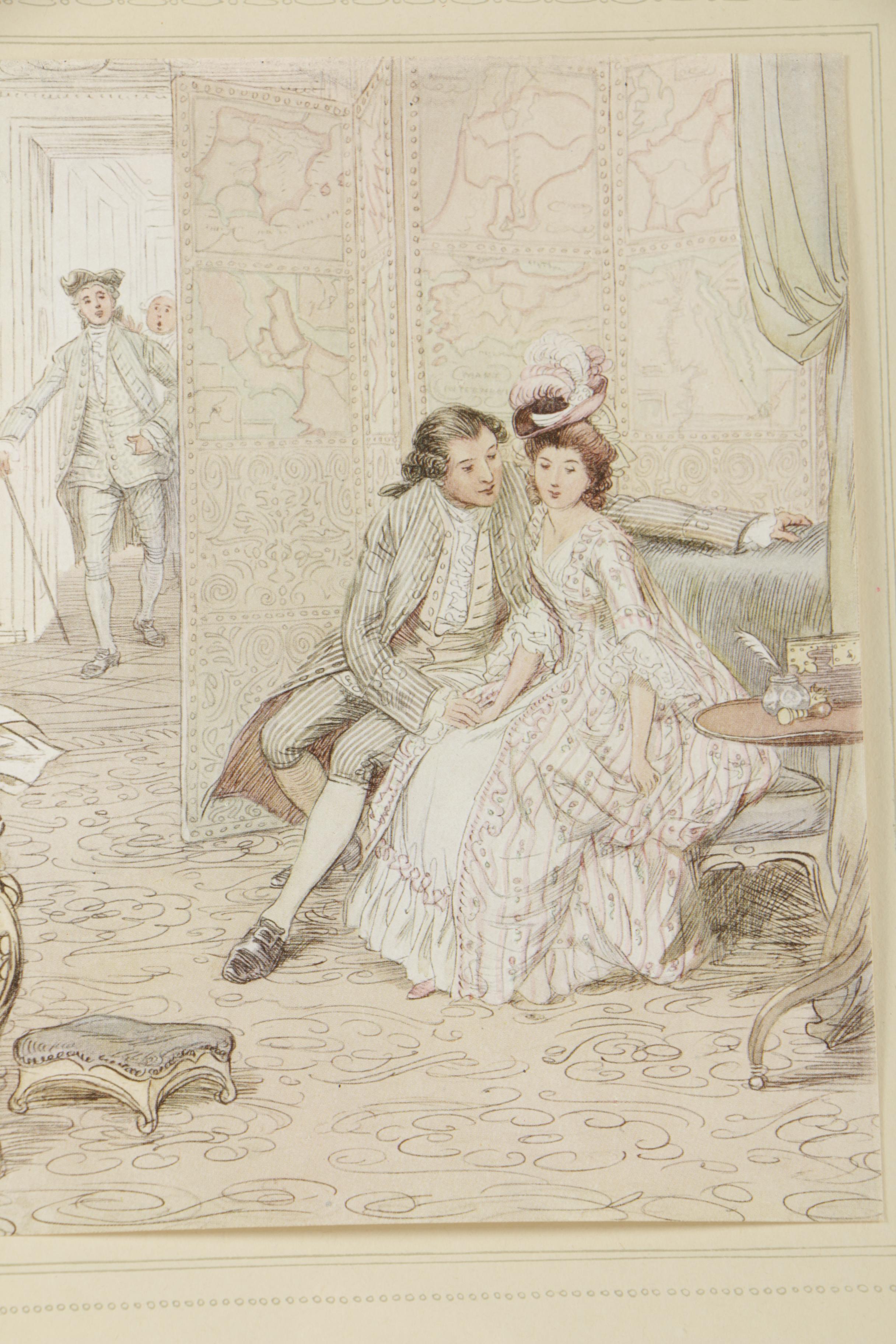 Offset Lithographs "Lady Teazle in the School for Scandal"