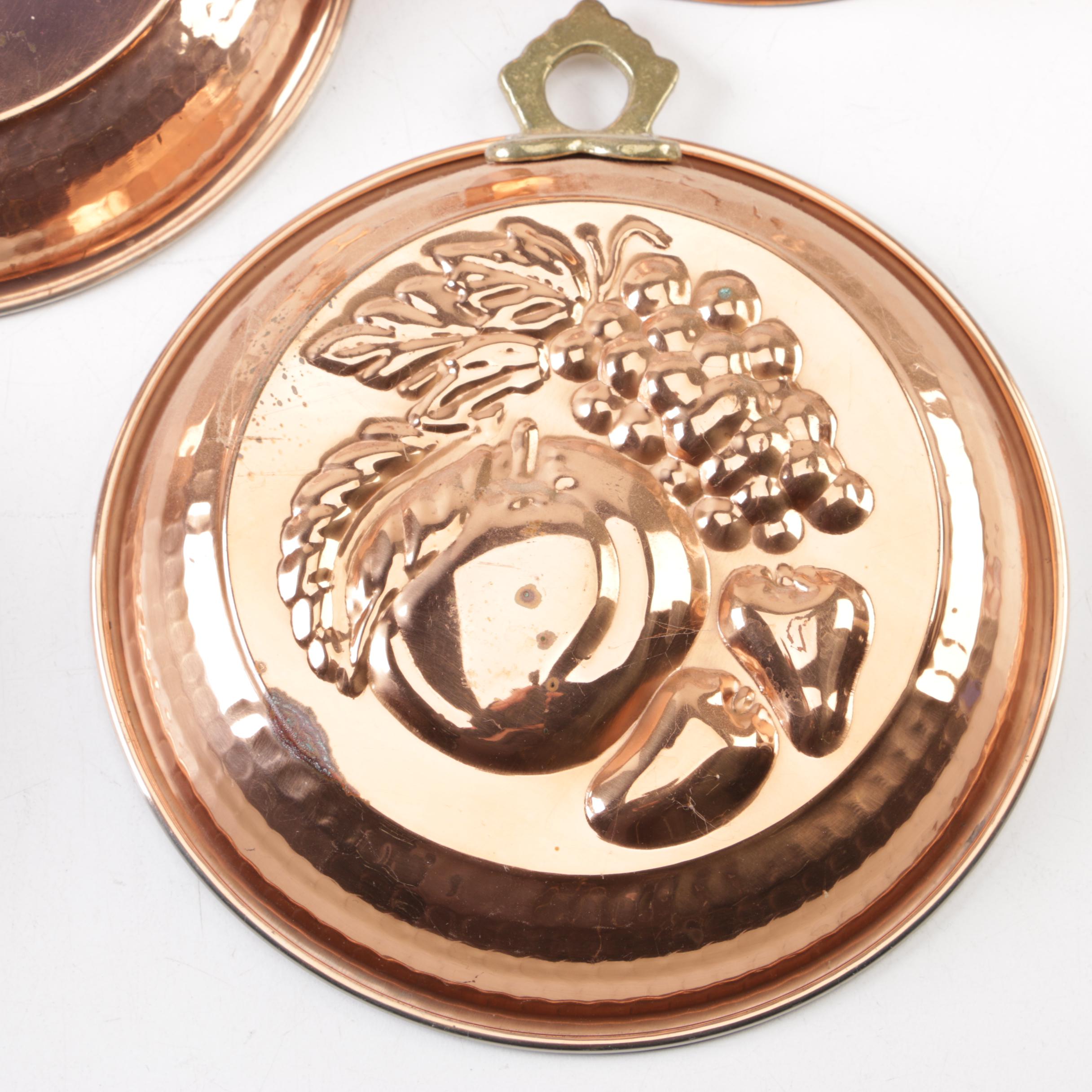 Vintage Copper Baking Molds