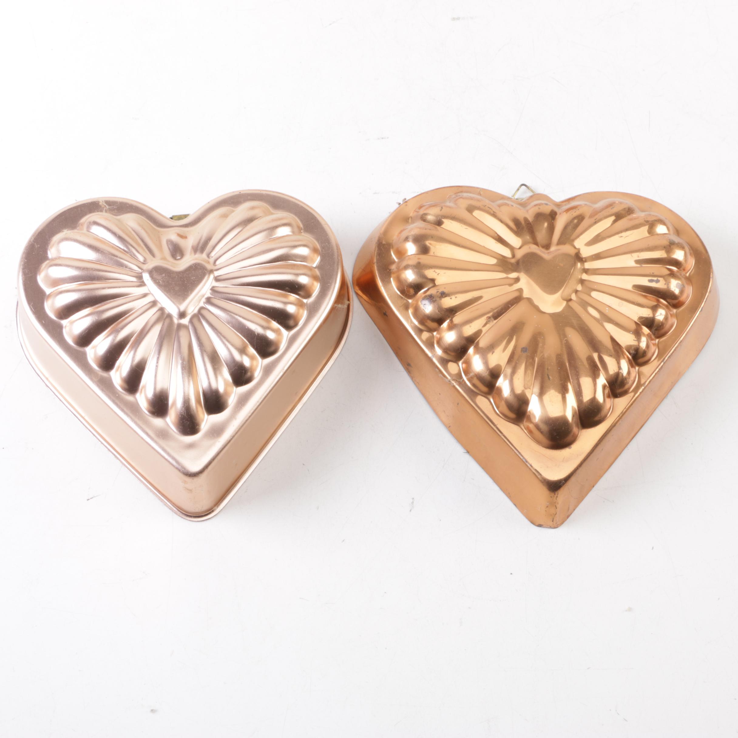 Vintage Copper Baking Molds