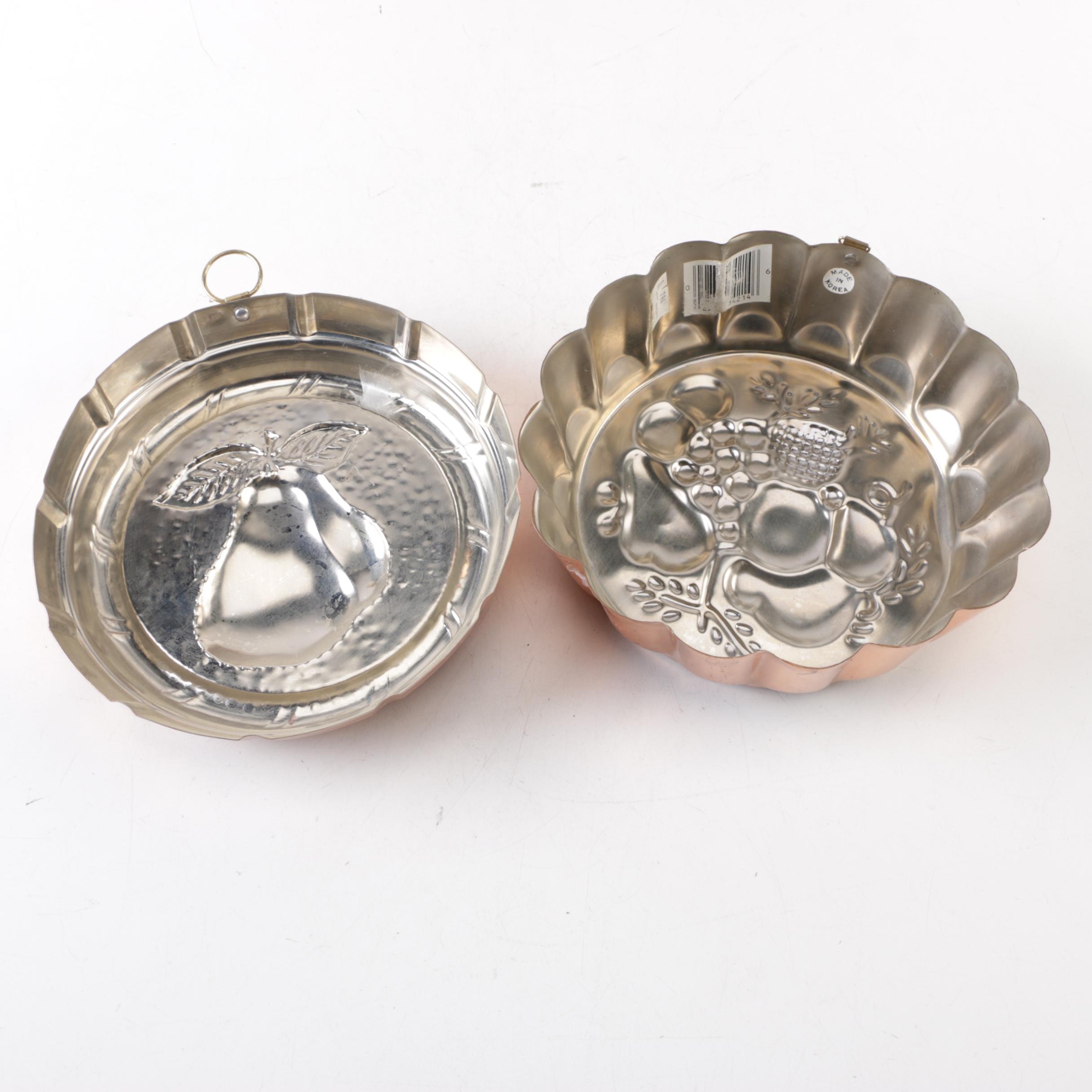 Vintage Copper Baking Molds