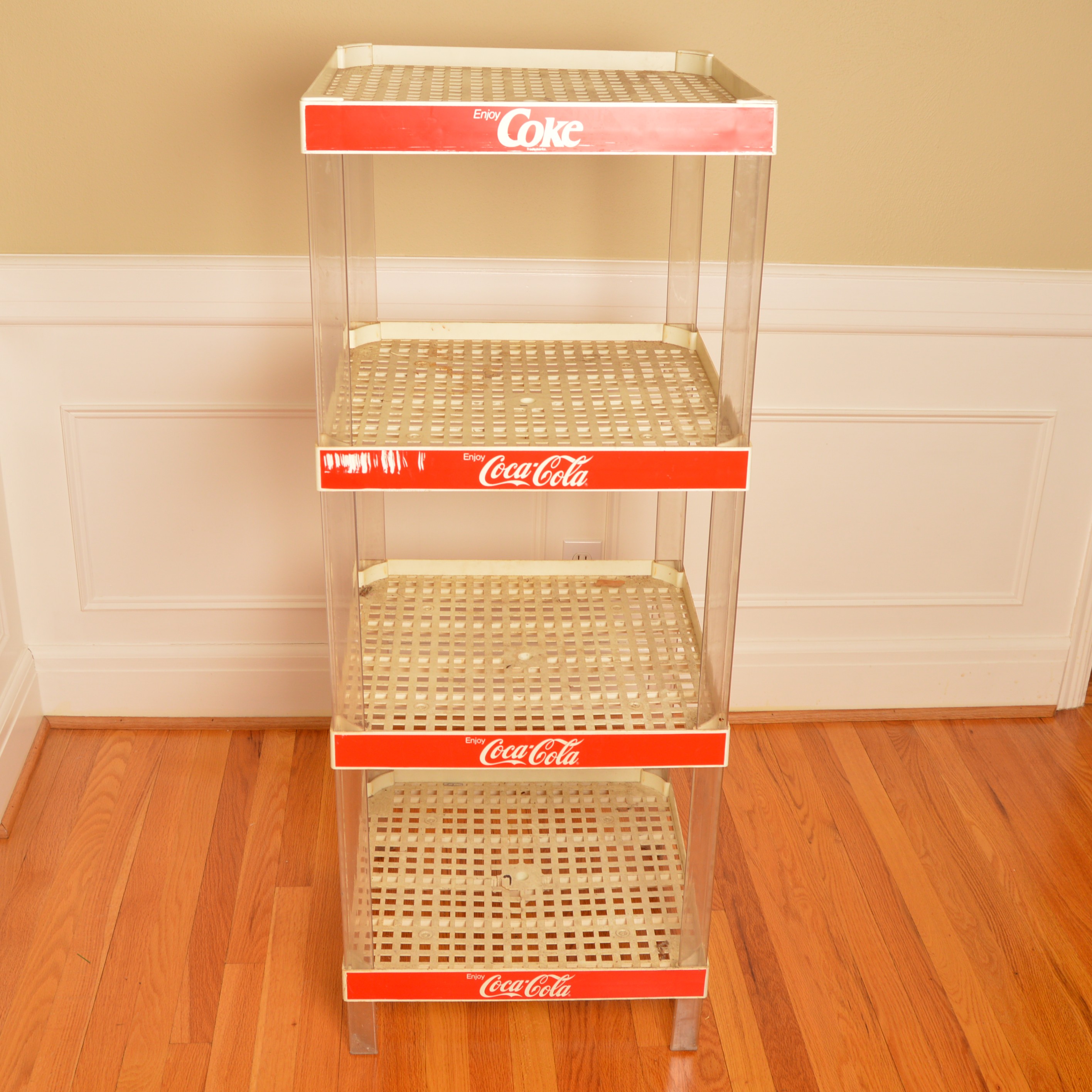 Plastic Coca-Cola Shelving