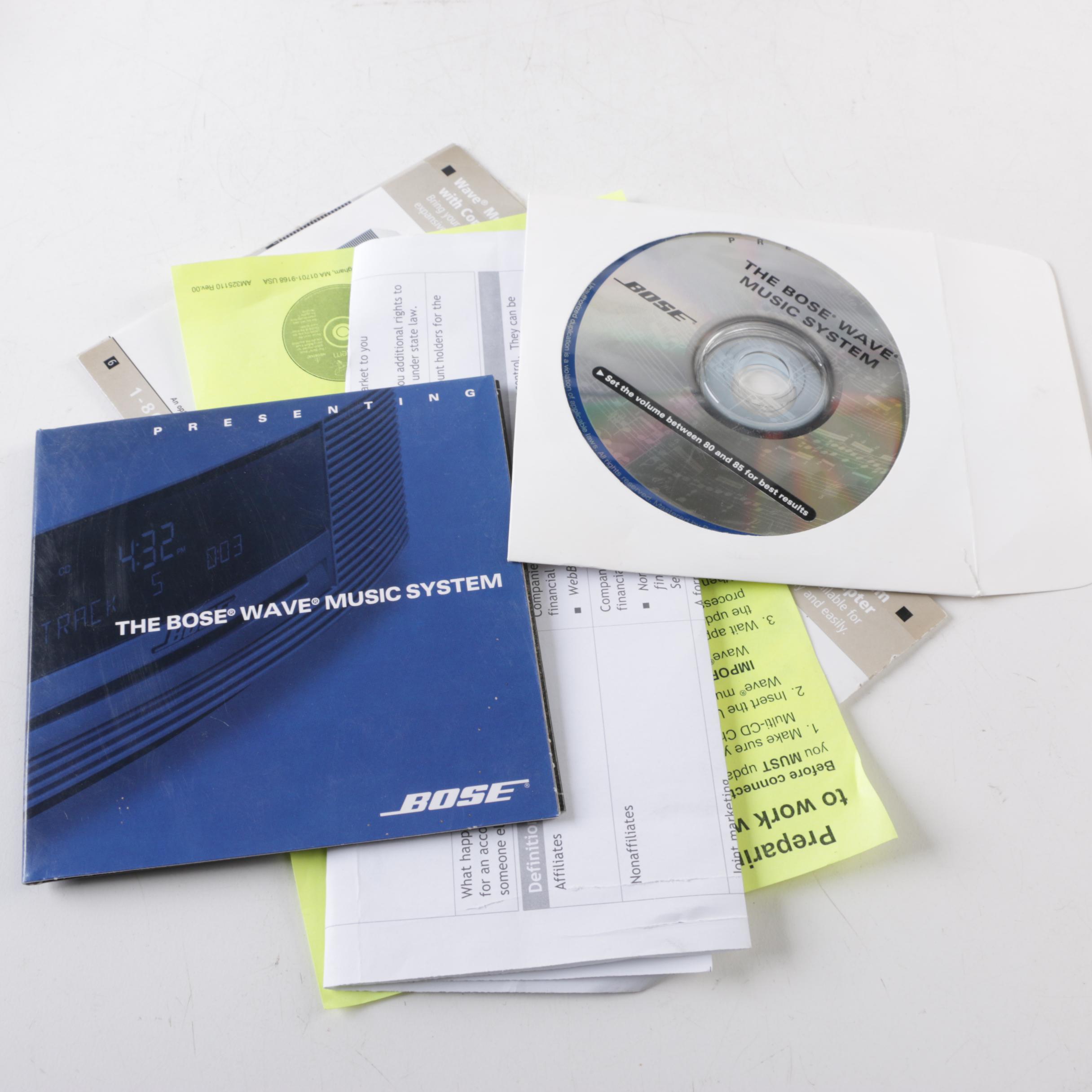 Bose "Wave" Music System, CD Player and Remote