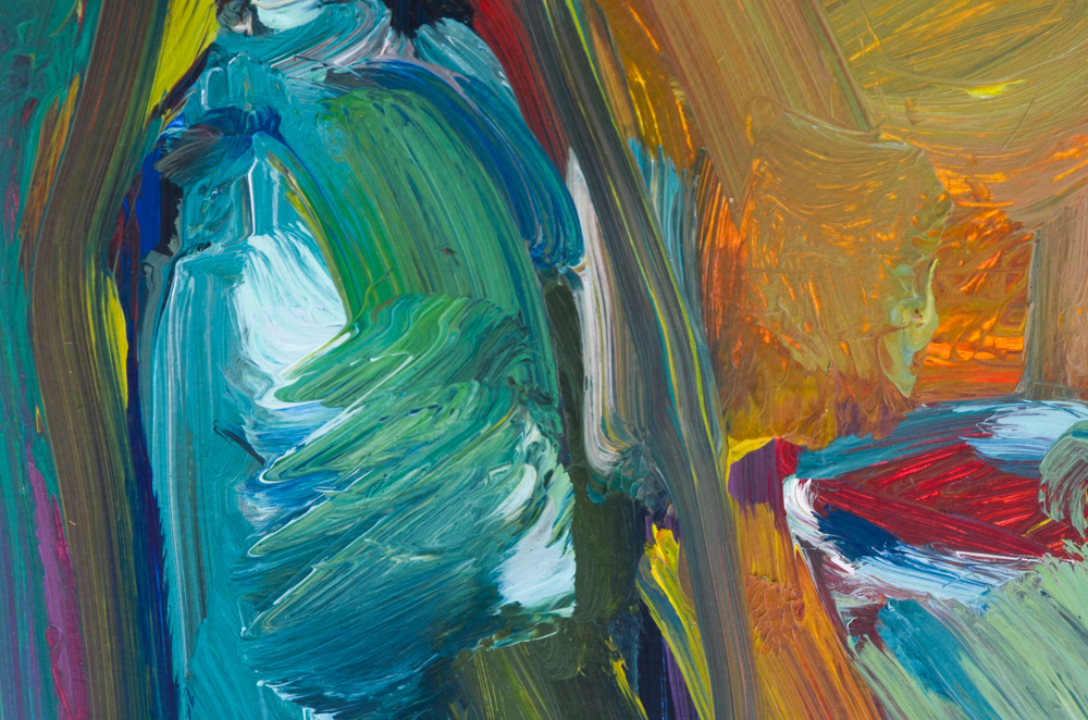 Jose Trujillo Oil Painting on Masonite "Still Life Blessings"