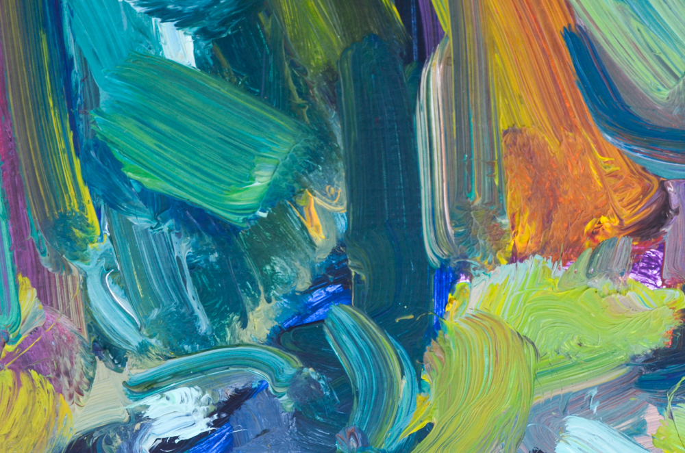 Jose Trujillo Oil Painting on Masonite "Still Life Blessings"