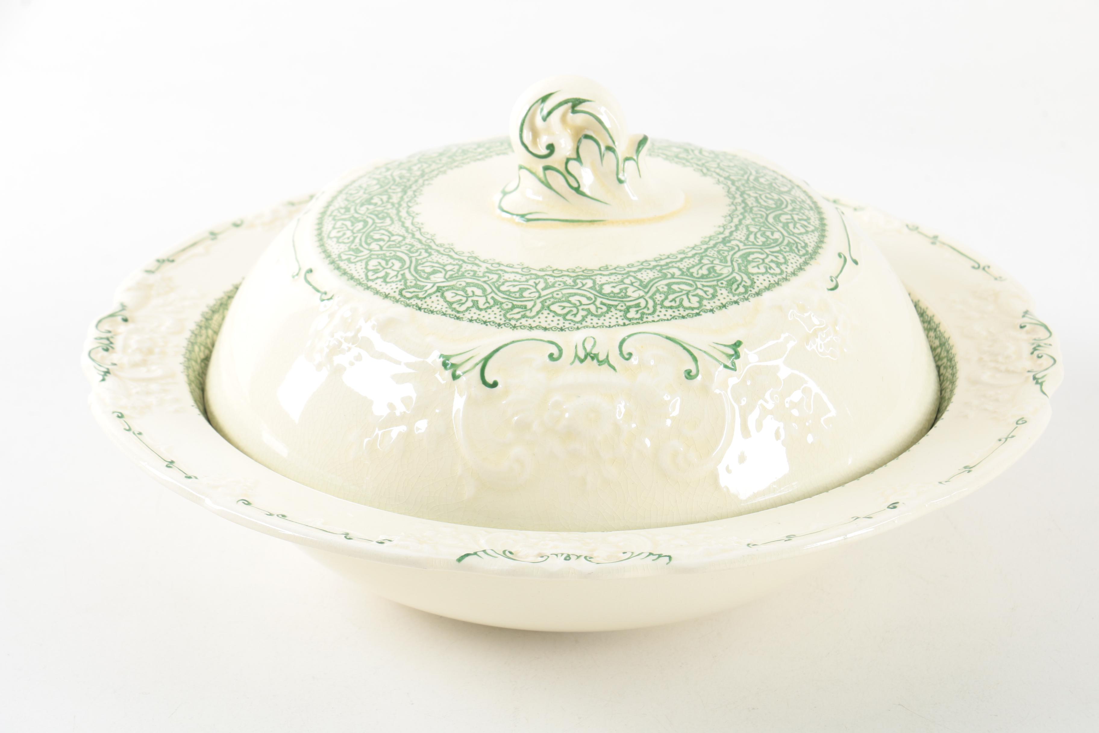 Vintage George Jones & Sons Marlborough Tableware in the "Genoa" Pattern 1930s