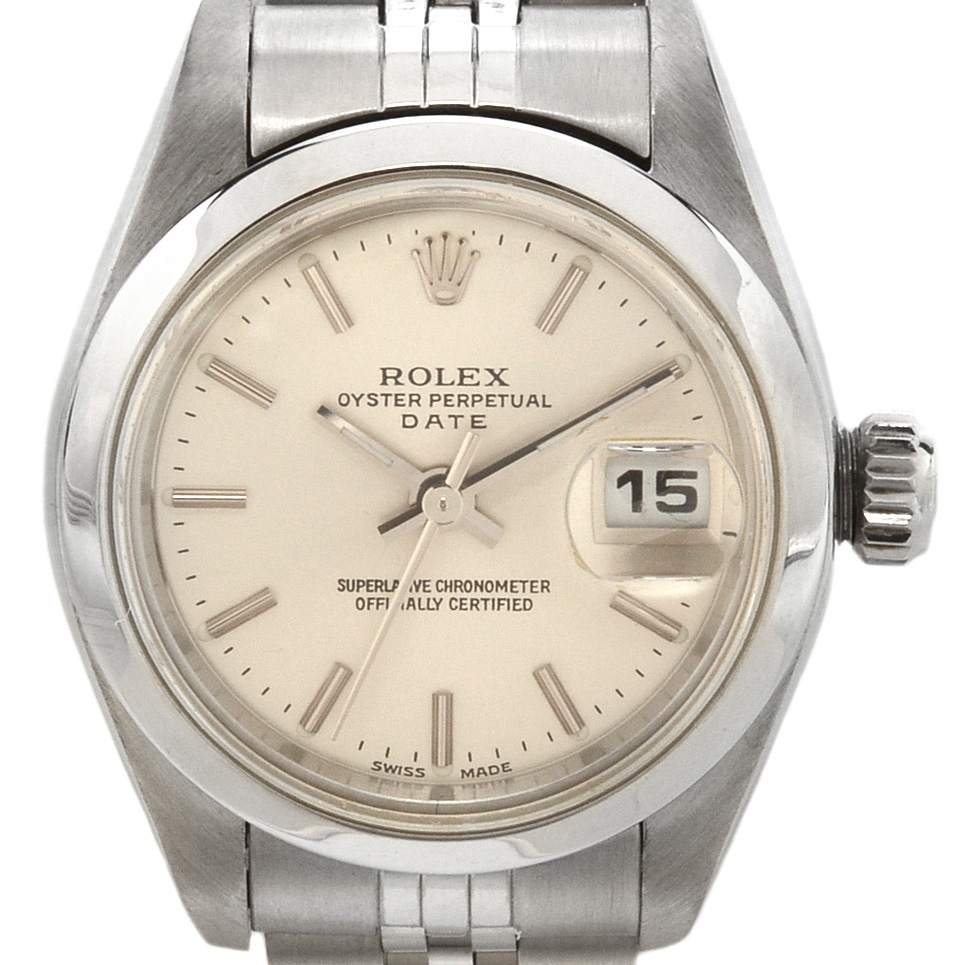 Rolex Perpetual Date Stainless Steel Silver Index Dial Automatic Watch