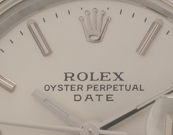 Rolex Perpetual Date Stainless Steel Silver Index Dial Automatic Watch