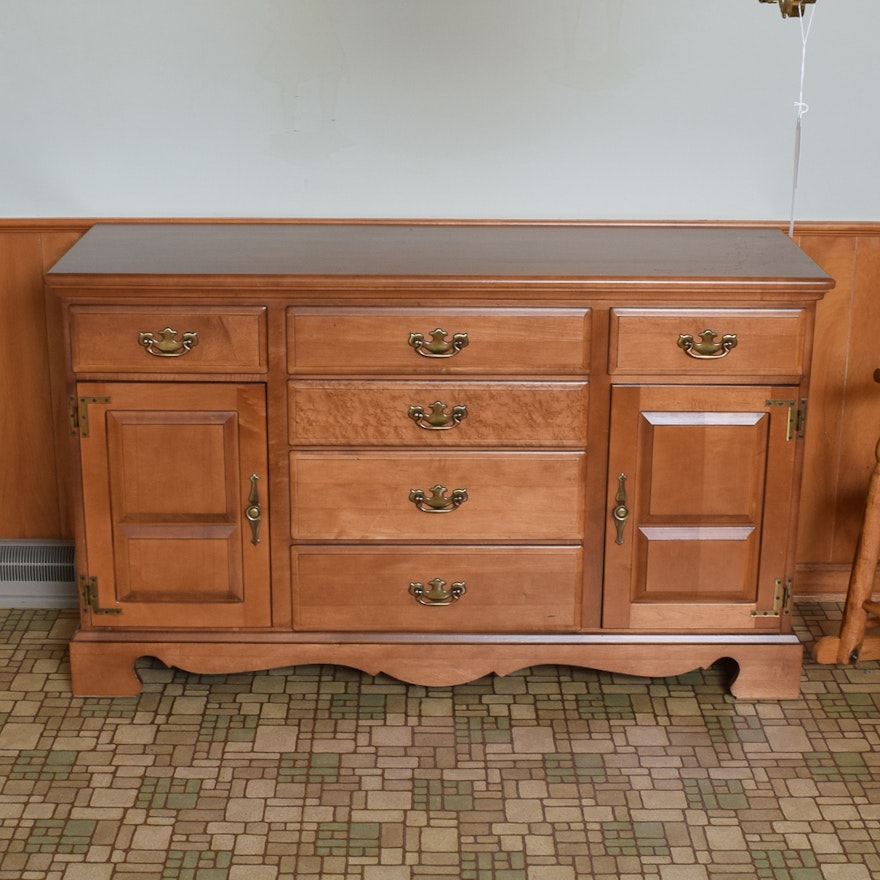 Vintage Colonial Style Maple Sideboard