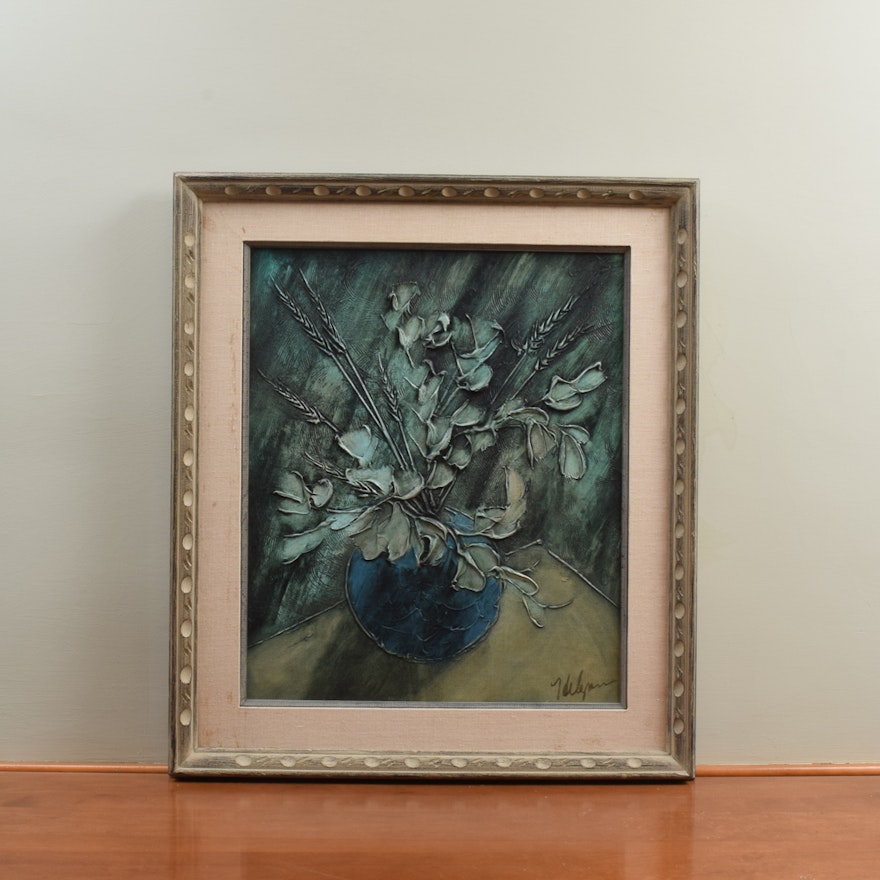 Painting on Canvas of Floral Still Life