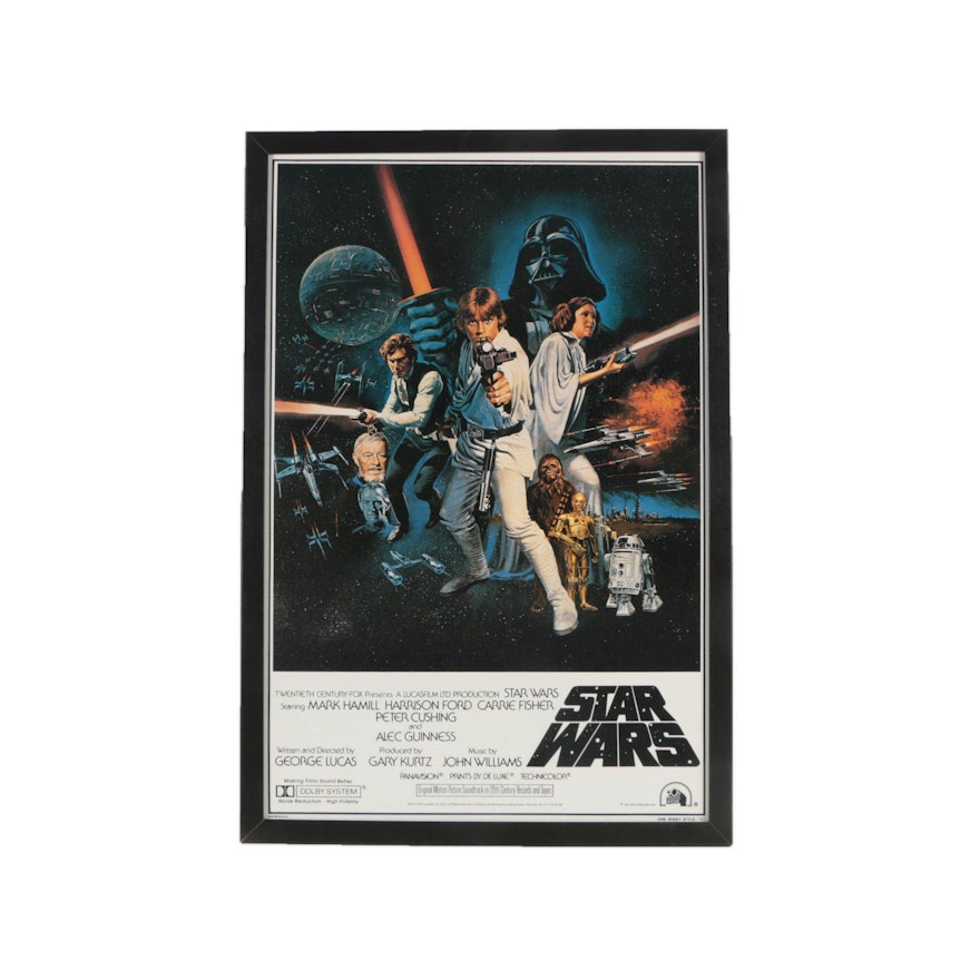 Offset Lithographic Reproduction Movie Poster for "Star Wars"