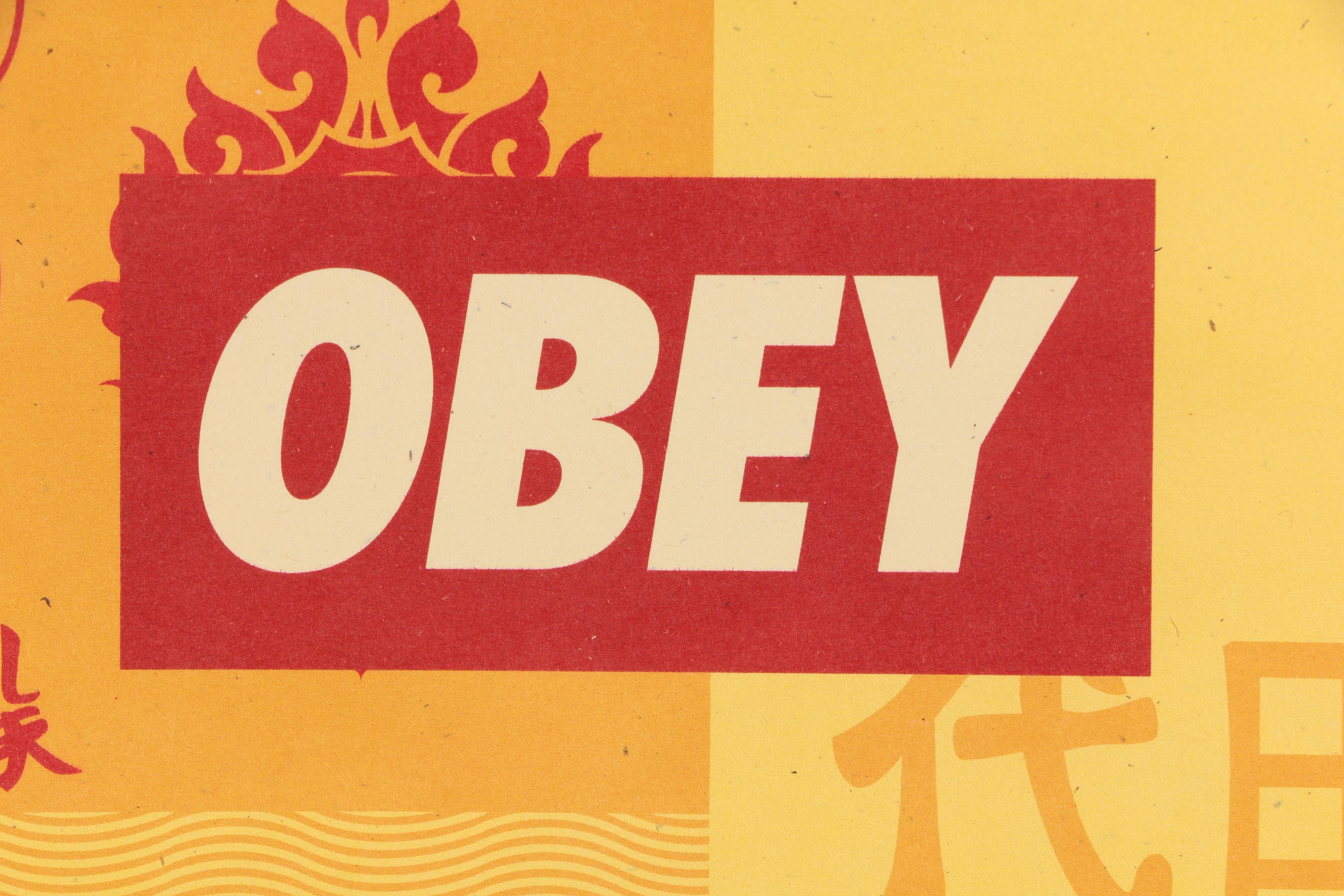 Shepard Fairey Offset Print "Obey 3 Face Collage"