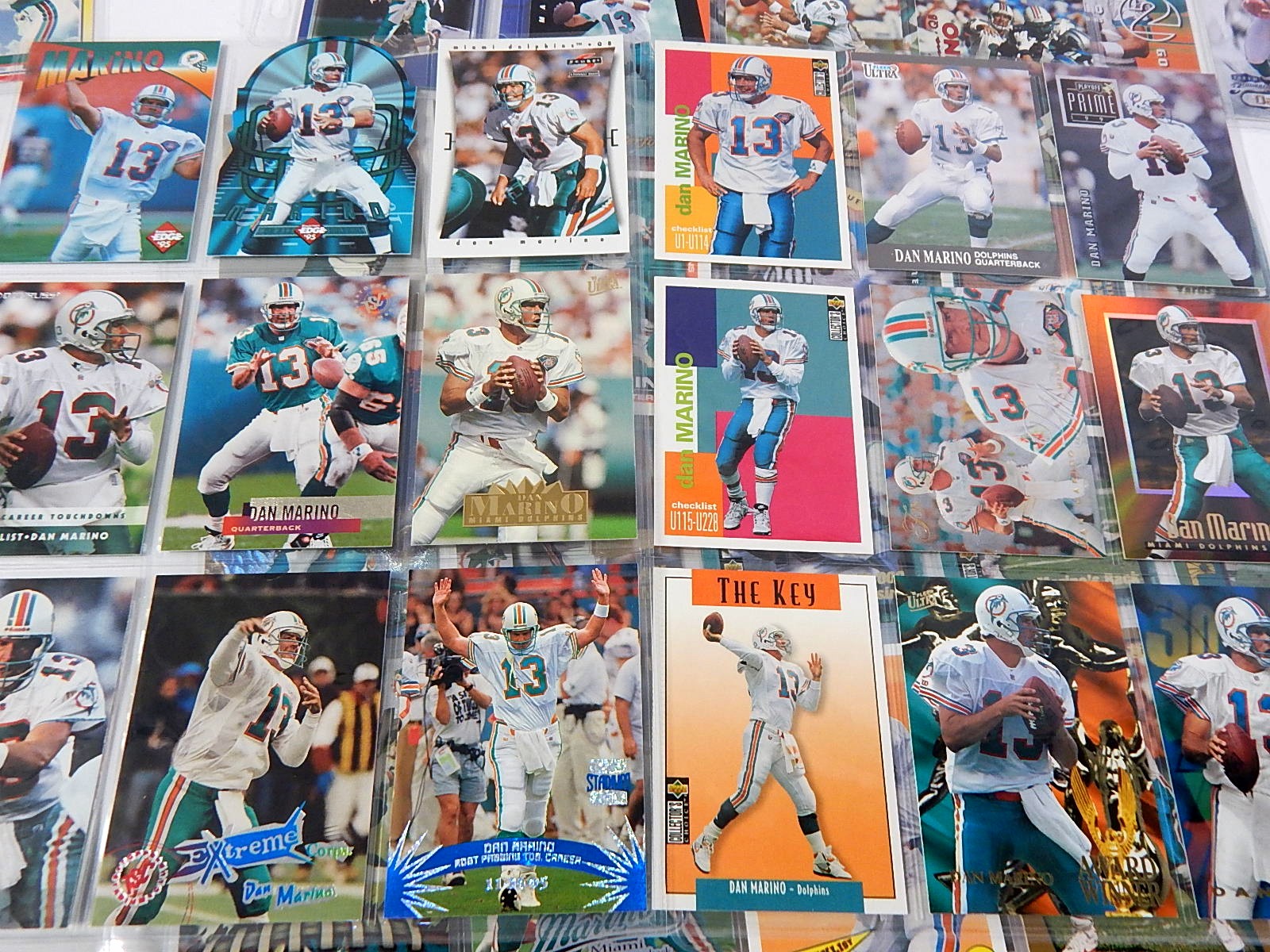Dan Marino Football Trading Cards with Rookie Card