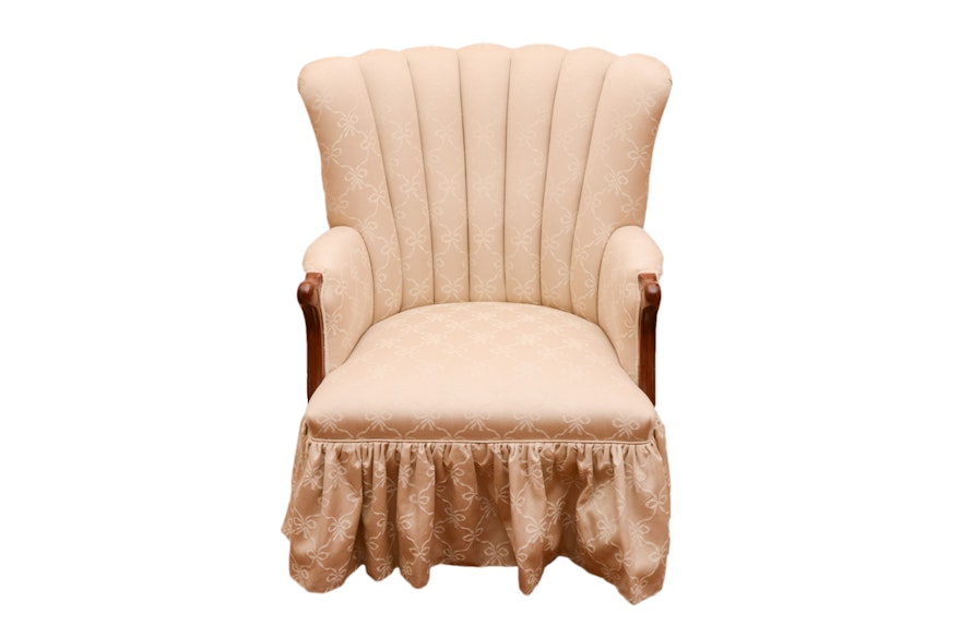 Channel Back Upholstered Armchair