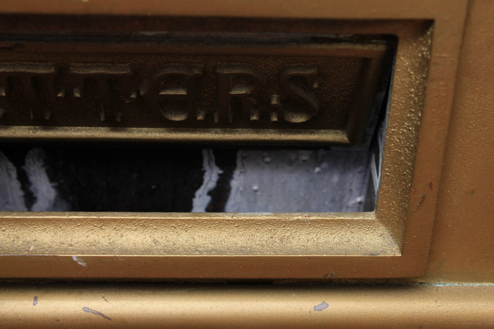 Vintage Cutler Mail Chute Co. U.S. Mail Letter Box