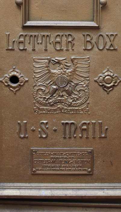 Vintage Cutler Mail Chute Co. U.S. Mail Letter Box