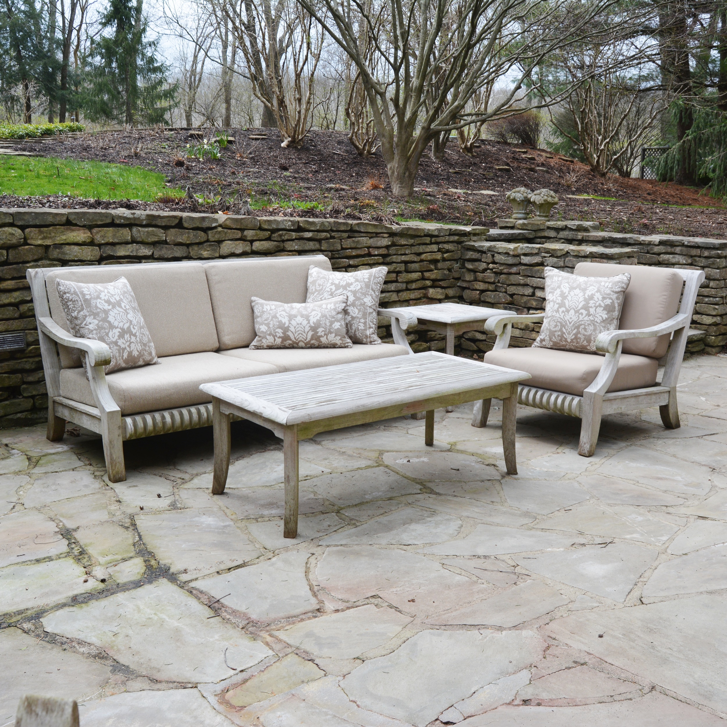 Smith & Hawken Teak Patio Set