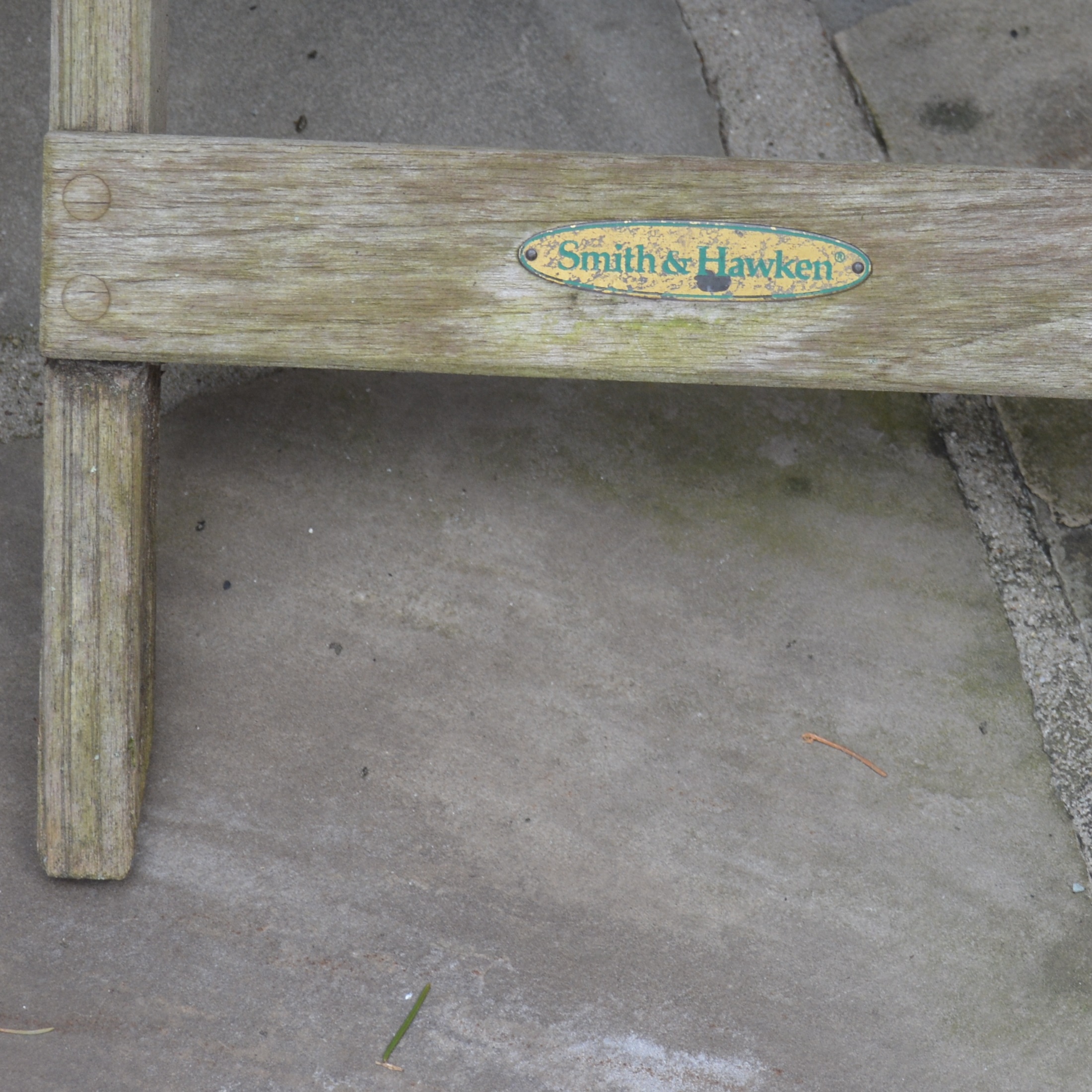 Smith & Hawken Teak Rocker and Side Table