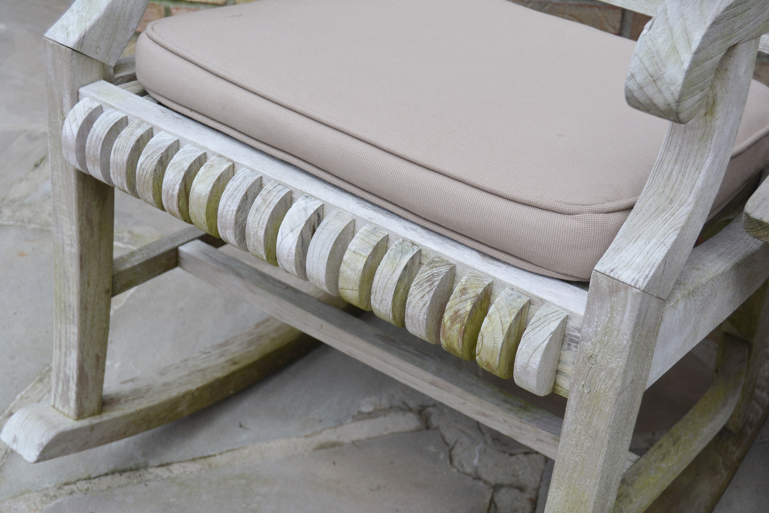 Smith & Hawken Teak Rocker and Side Table