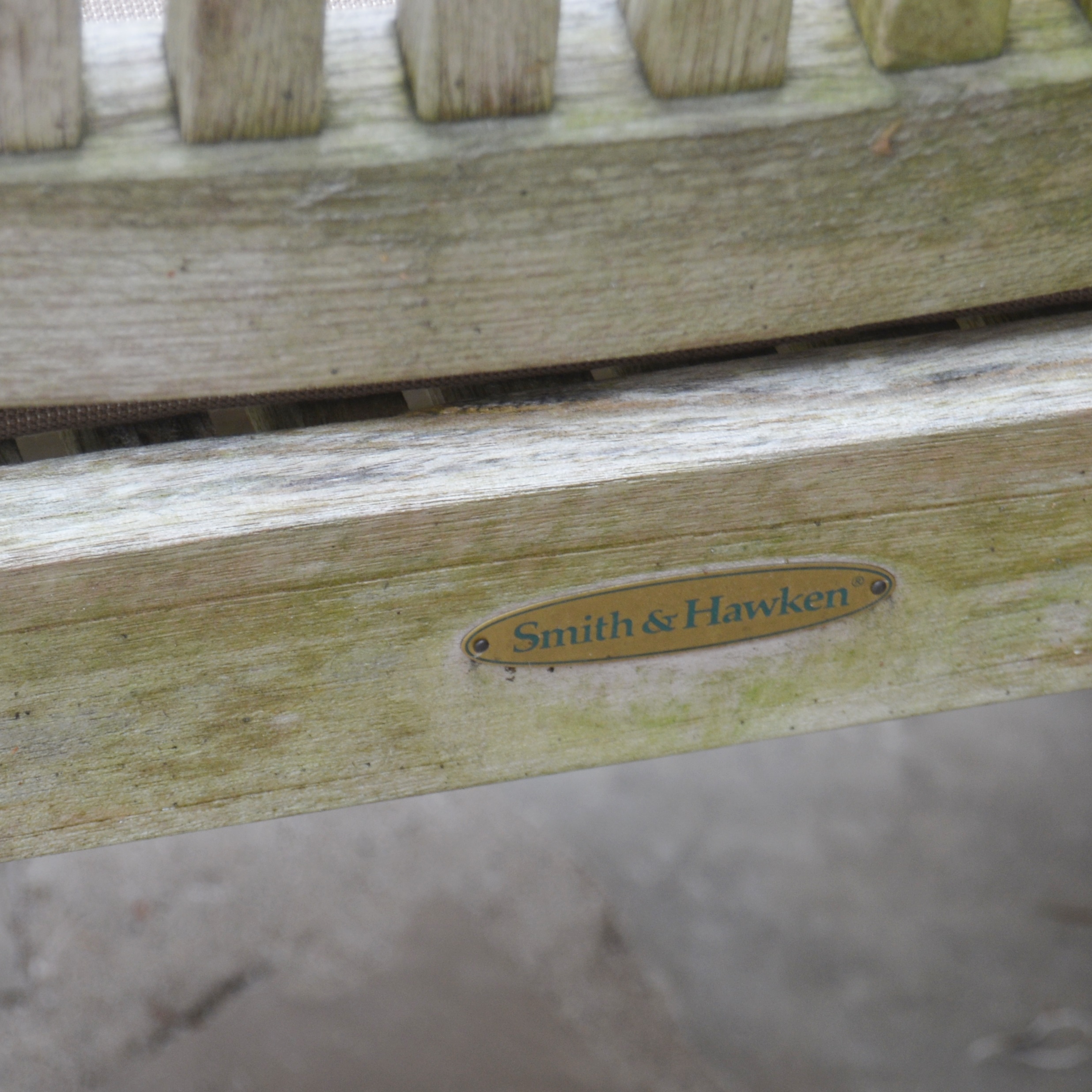 Smith & Hawken Teak Rocker and Side Table