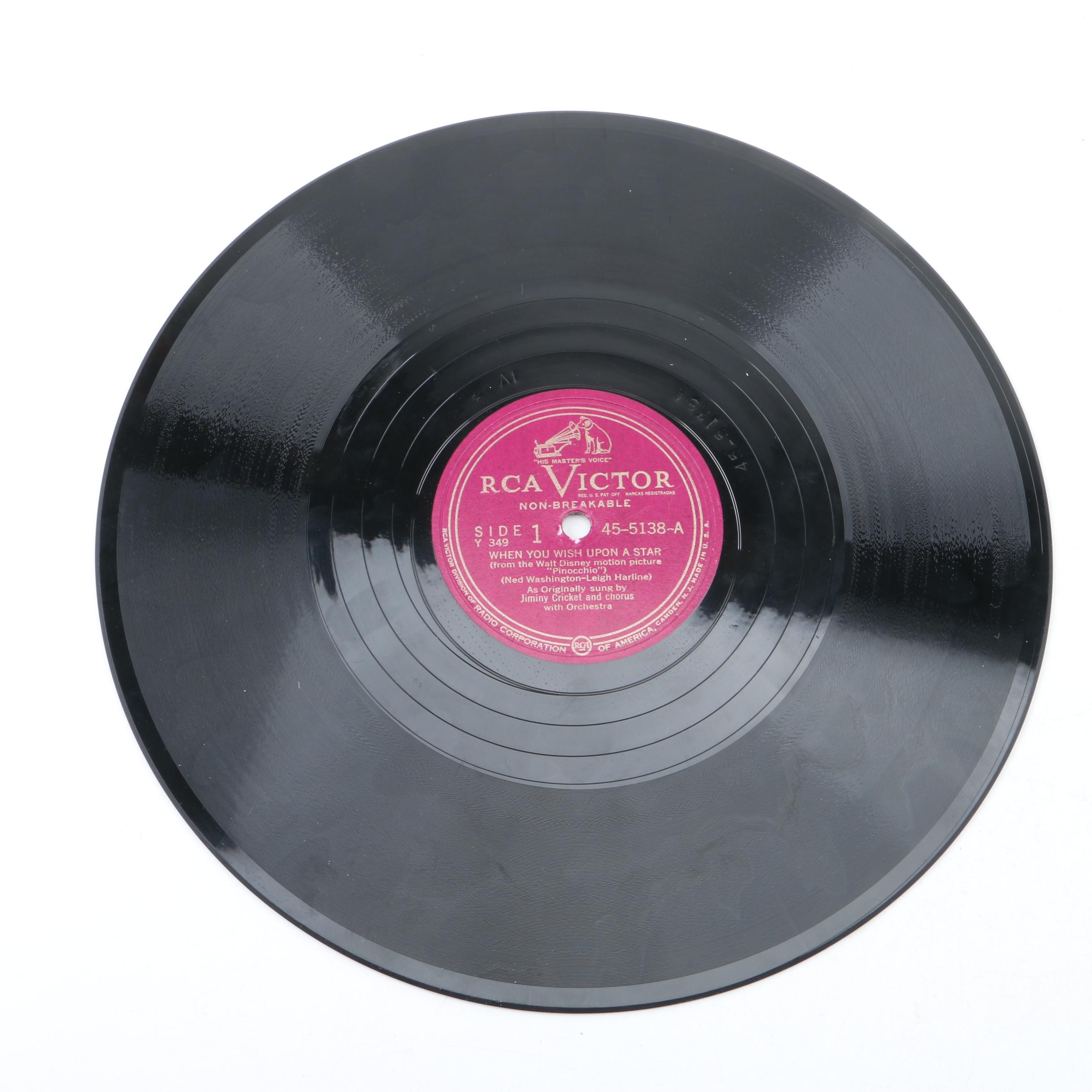 RCA Victor "Walt Disney's Pinocchio" Soundtrack Vinyl