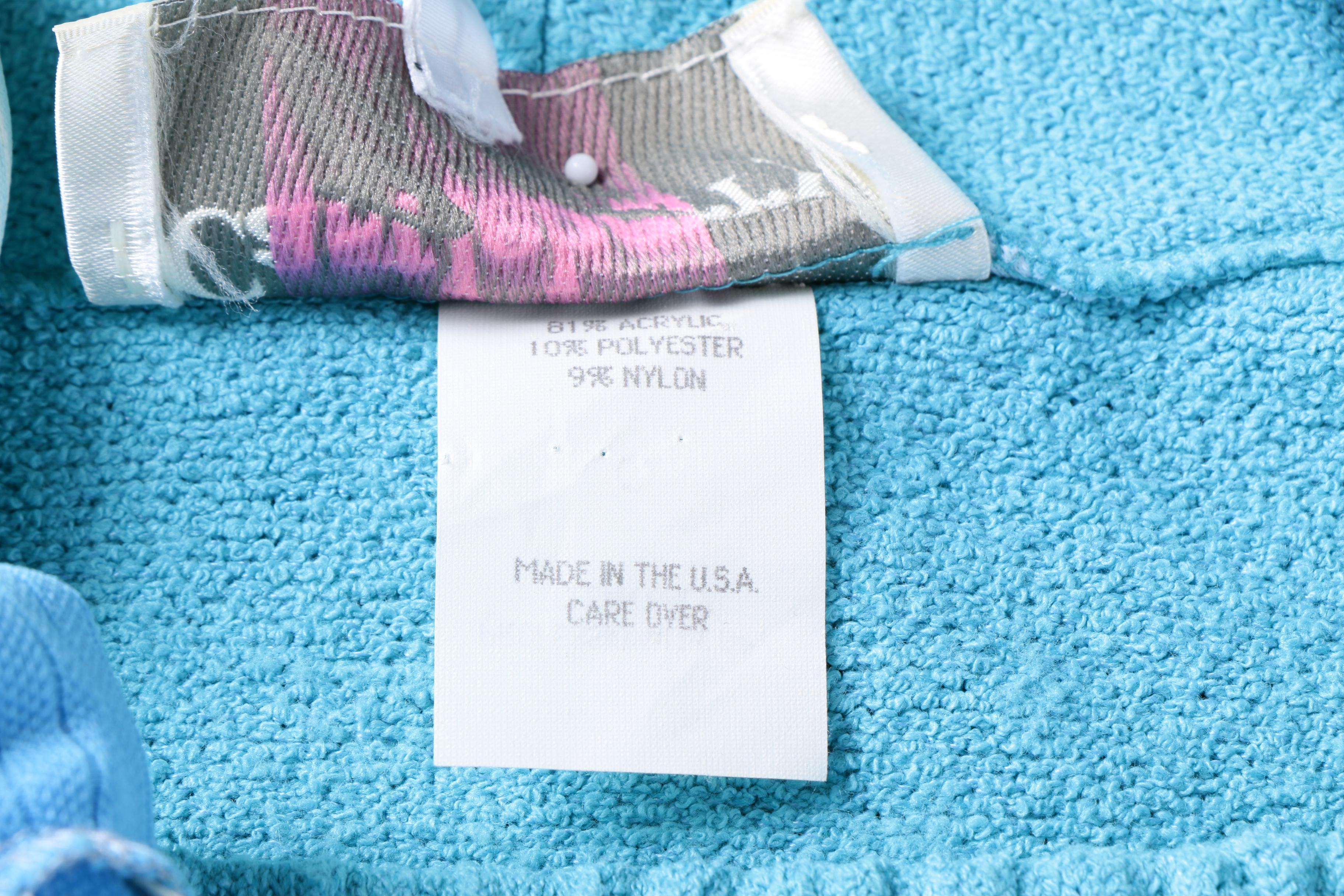 Circa 1970s Vintage Blue Polyester and Wool Suits Including Saks Fifth Avenue