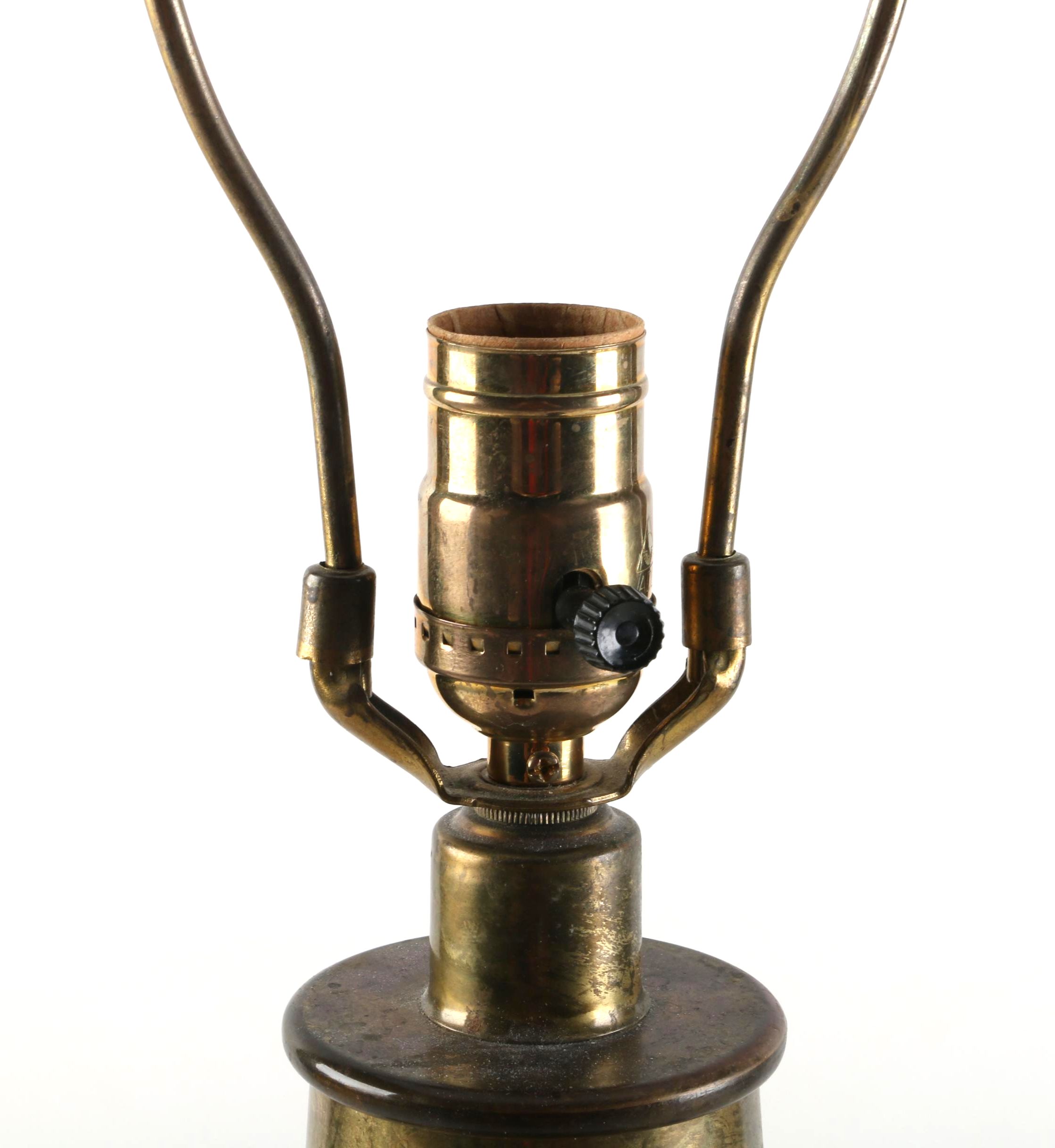 Brass Repurposed Chafing Dish Lamp