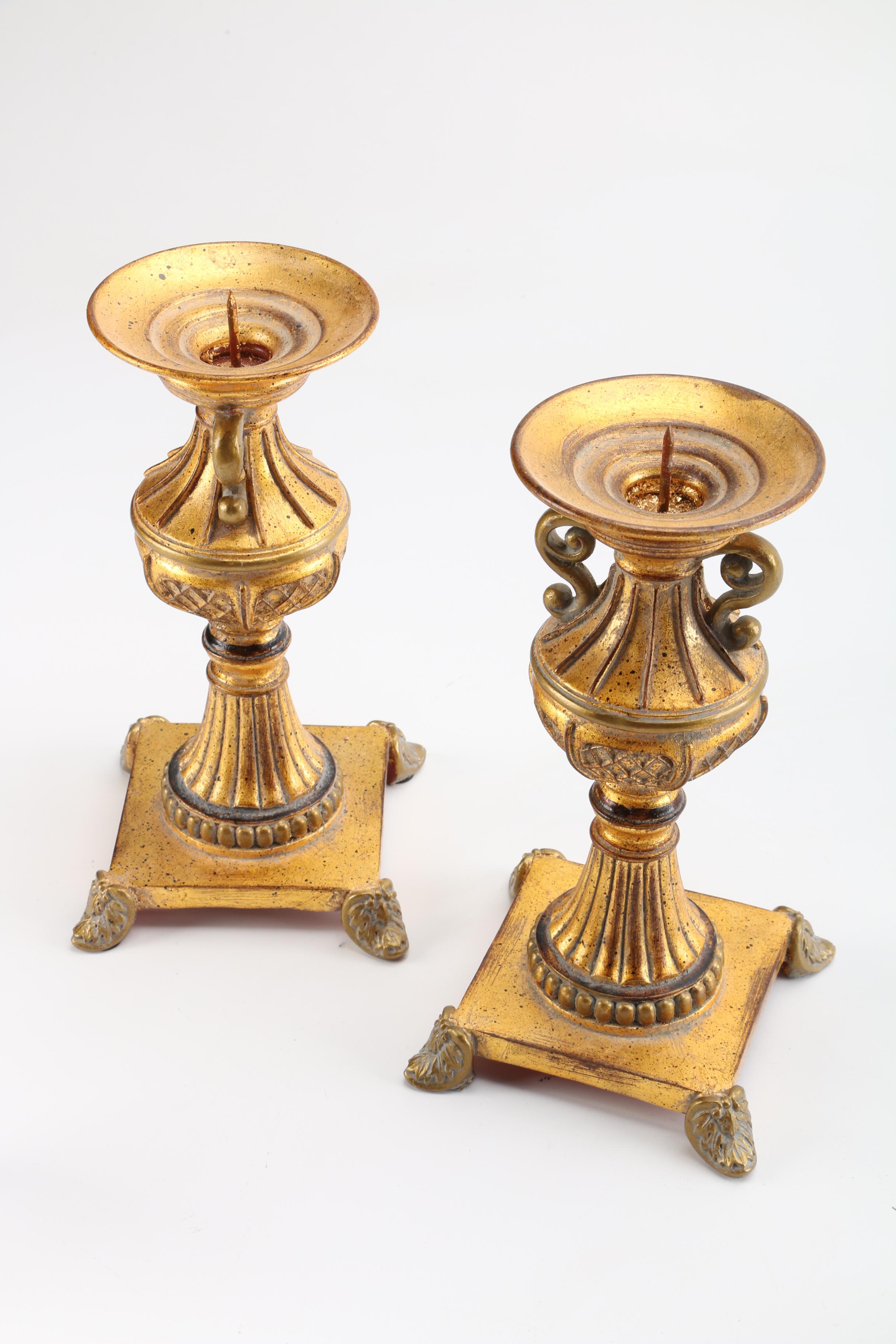 Blenko-Style "Ice Cube" Candle Holders and More