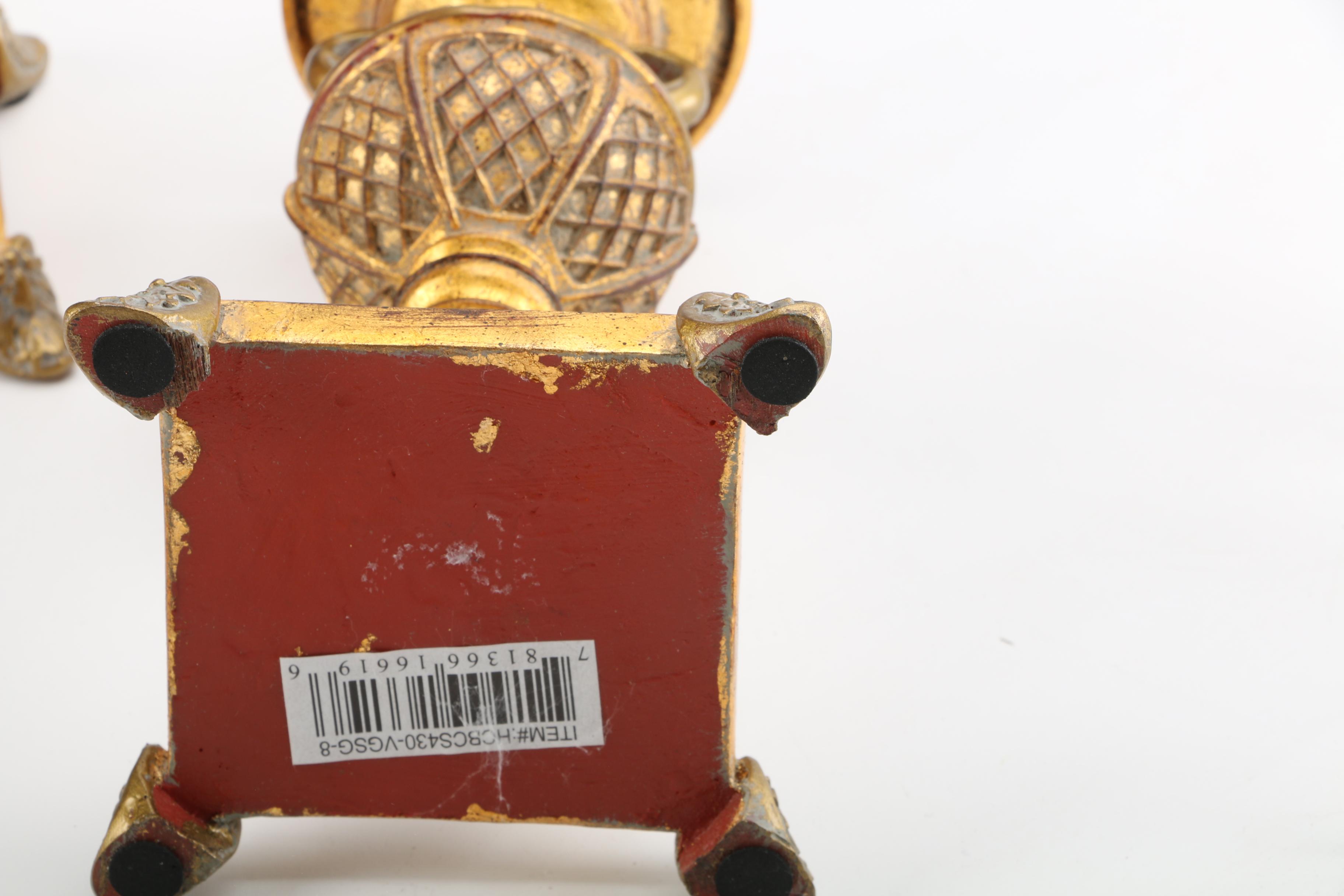 Blenko-Style "Ice Cube" Candle Holders and More