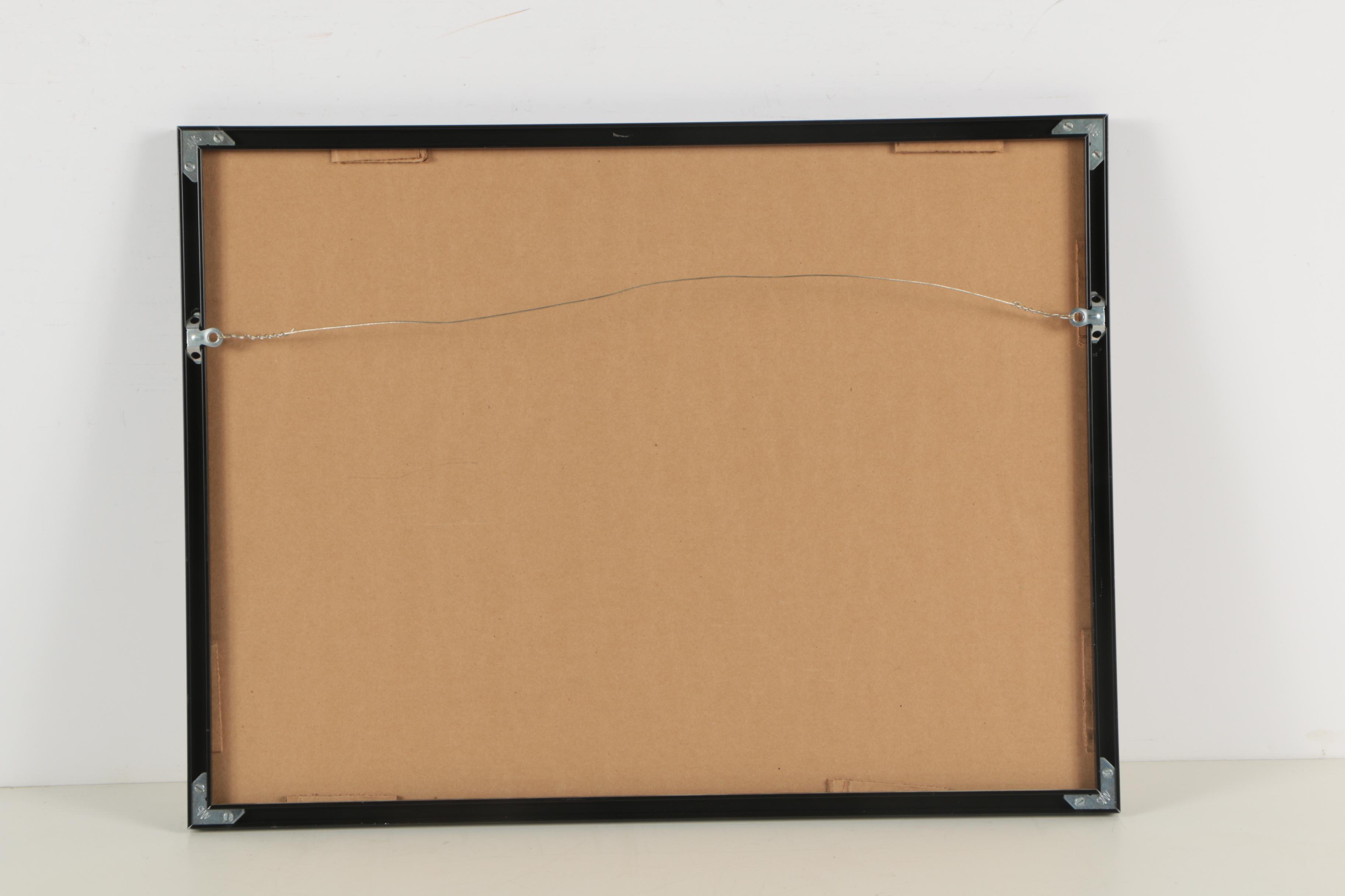 Harry Kabel Gouache Paintings "Kabuki" and "Geisha"