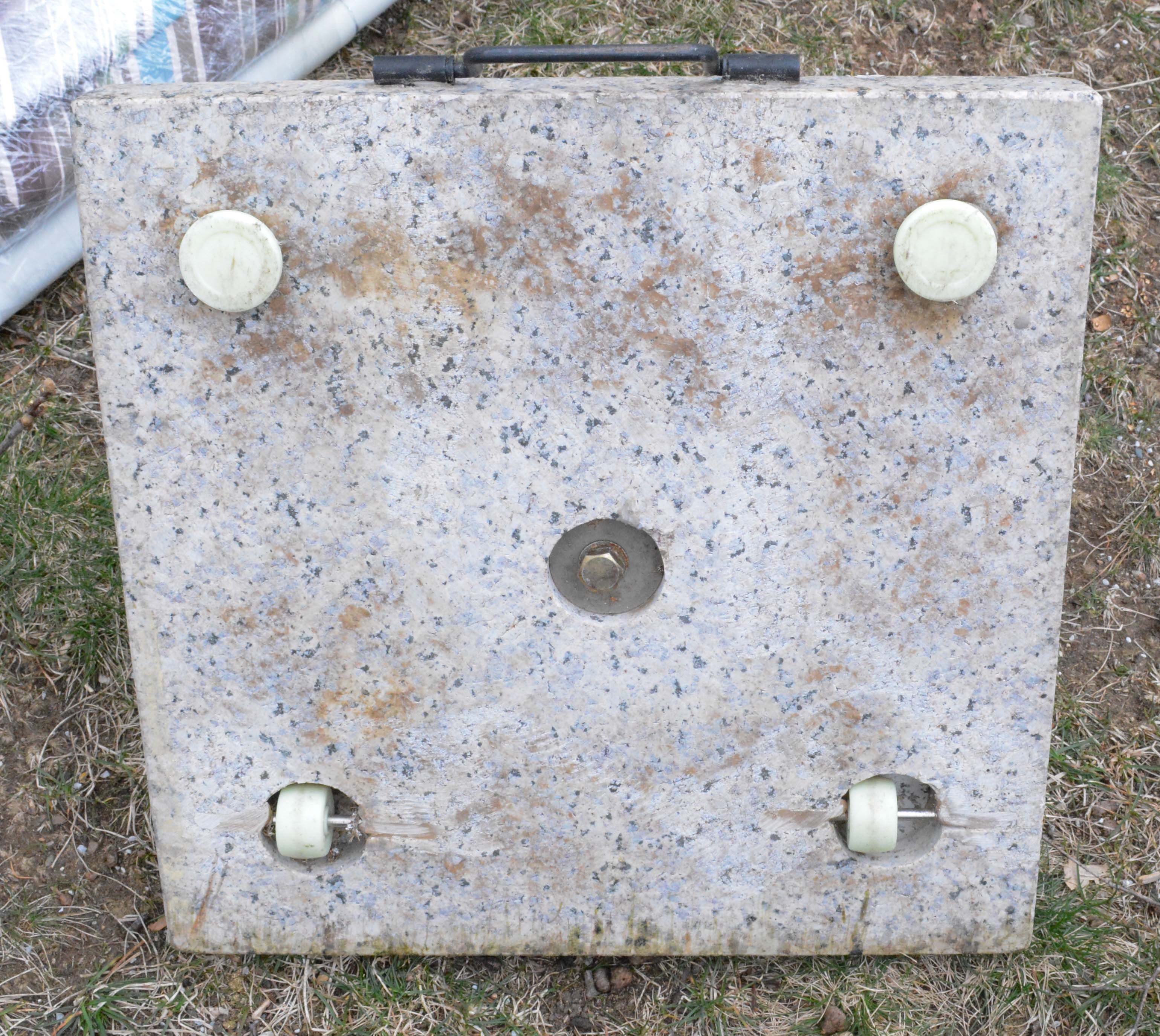 Martha Stewart Living Patio Table and Chairs with Umbrella and Stand