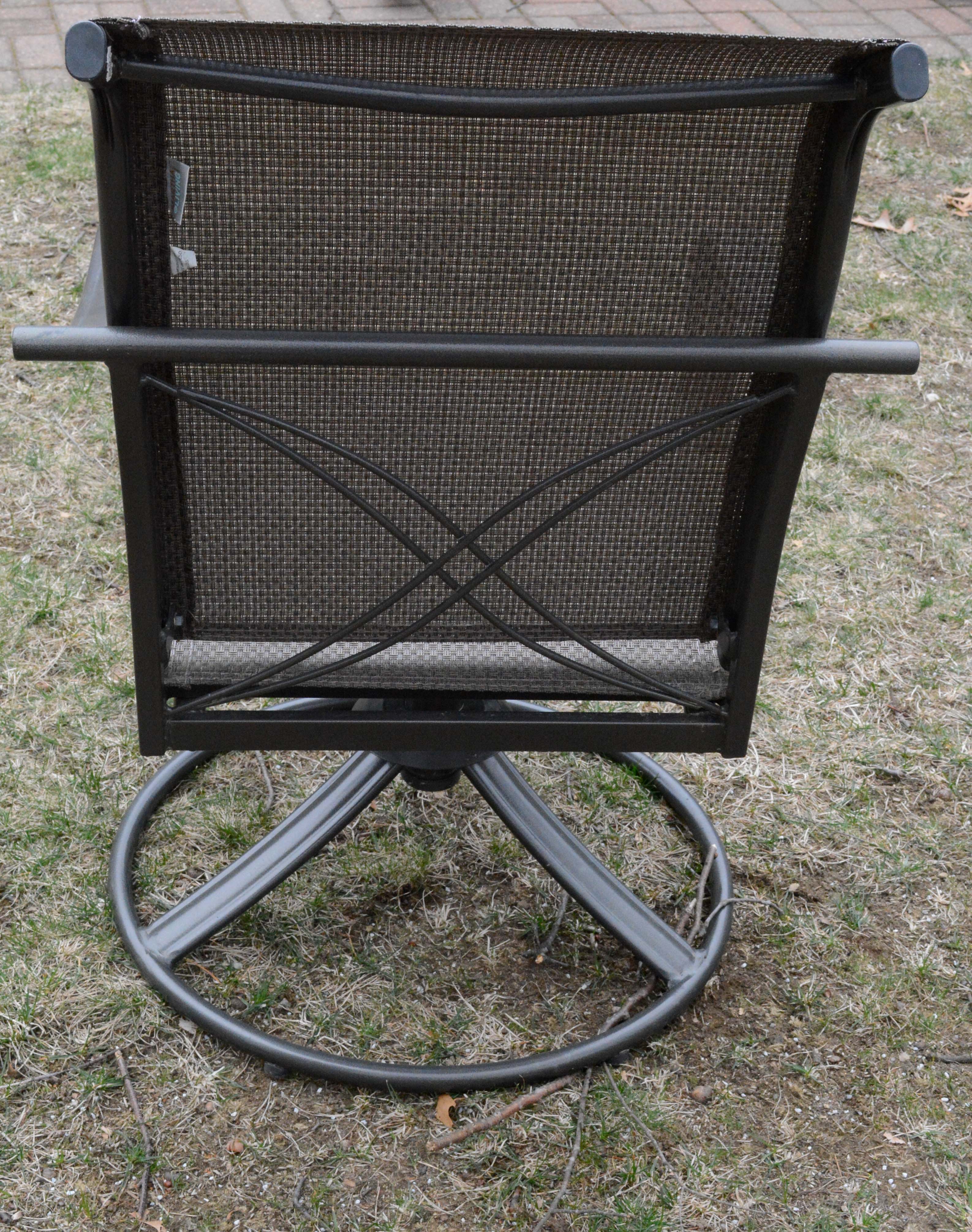 Martha Stewart Living Patio Table and Chairs with Umbrella and Stand