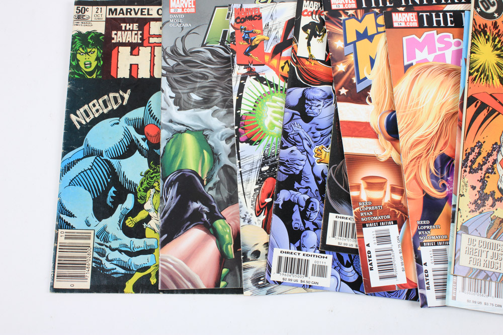 Modern Age Comic Books Including "Batgirl" and "Ms. Marvel"