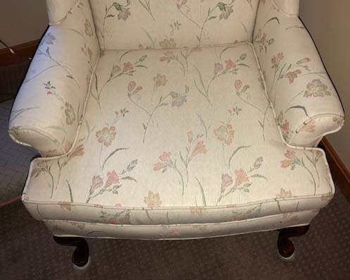 Queen Anne Style Wingback Armchair by Sam Moore Industries, Inc.