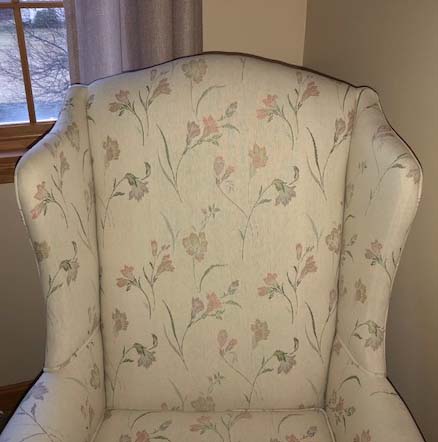 Queen Anne Style Wingback Armchair by Sam Moore Industries, Inc.