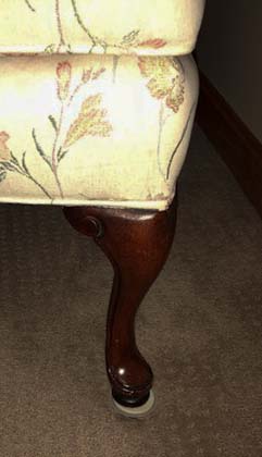 Queen Anne Style Wingback Armchair by Sam Moore Industries, Inc.