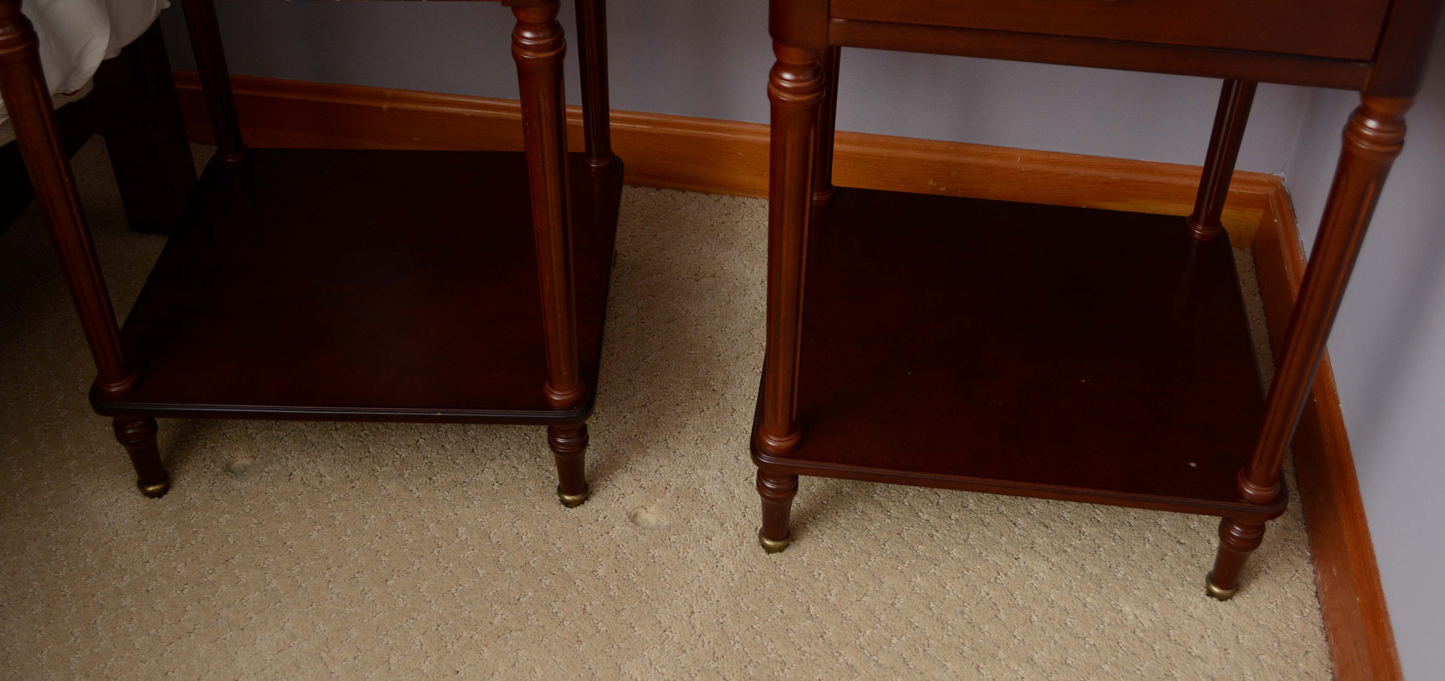 Pair of Mahogany Finish Nightstands