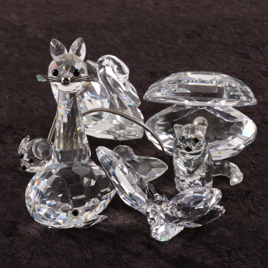 Swarovski Crystal Figurines, Including Animals