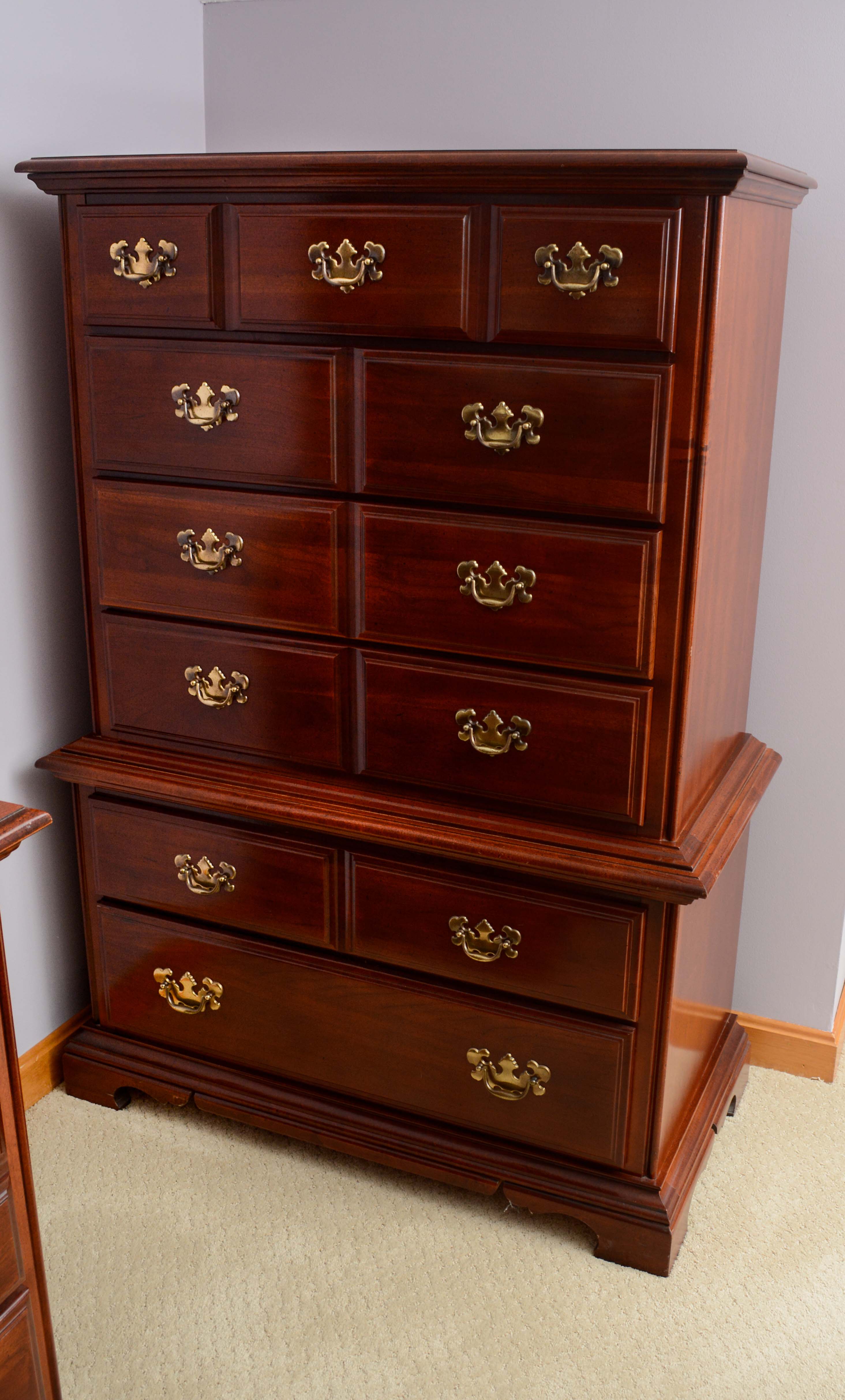 Chippendale Style Chest on Chest by American Drew