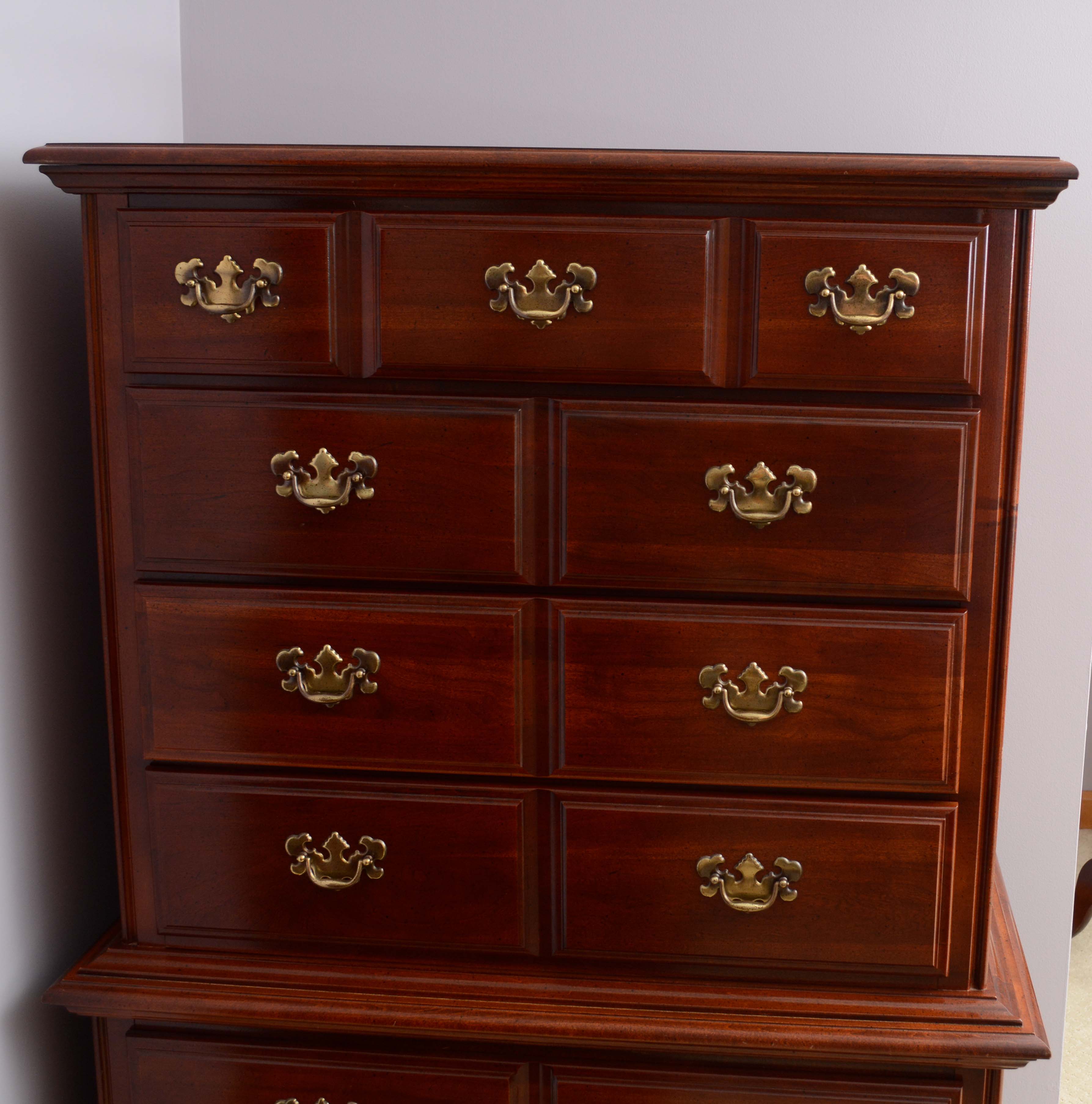 Chippendale Style Chest on Chest by American Drew