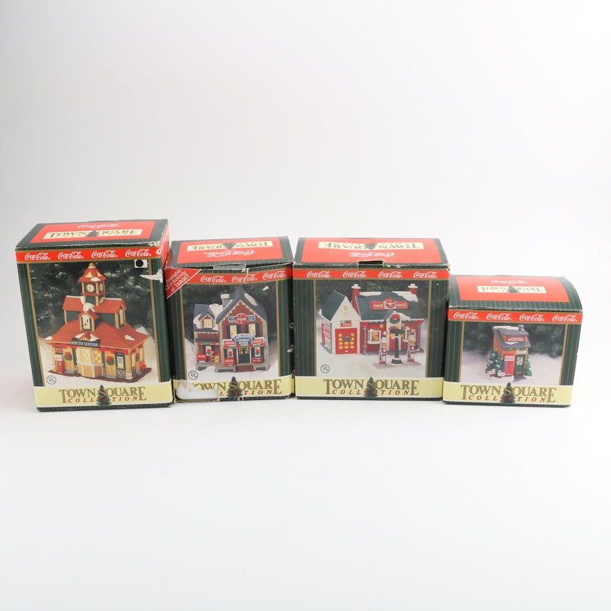 Coca-Cola "Town Square Collection" Holiday Village Figurines