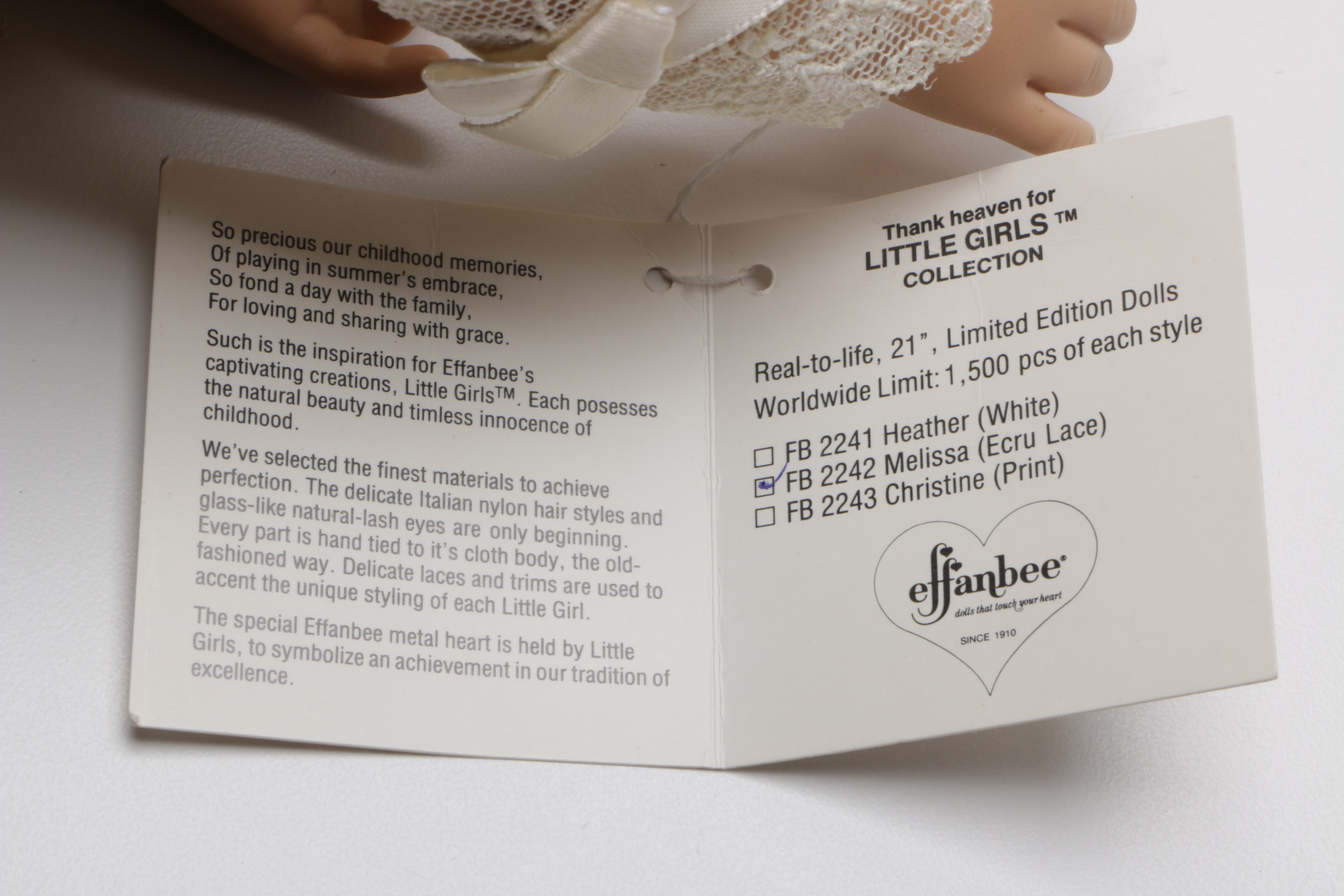 Effanbee "Little Bo Peep" and "Thank Heaven for Little Girls" Dolls