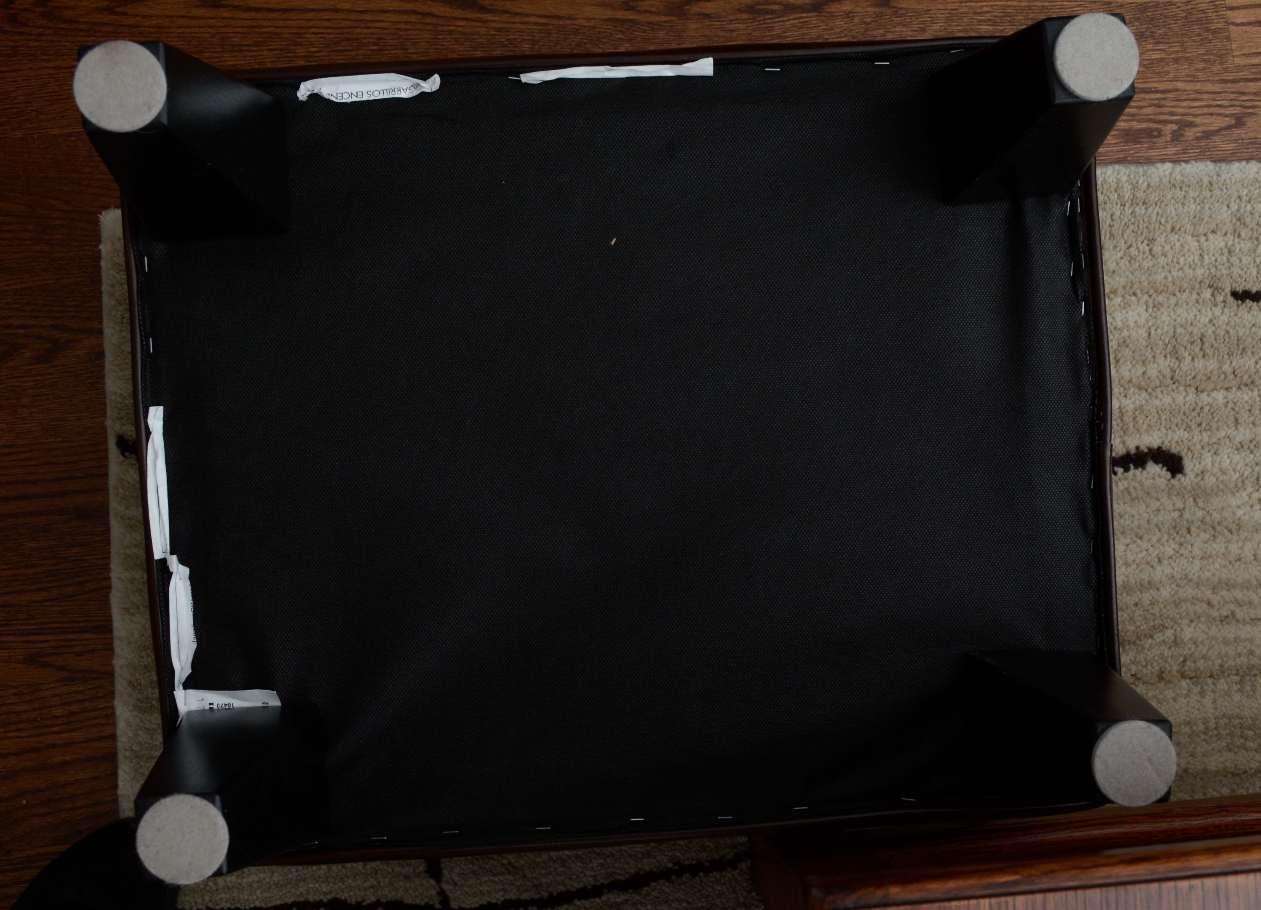 "Jäppling" Faux Leather Armchair with Ottoman by IKEA