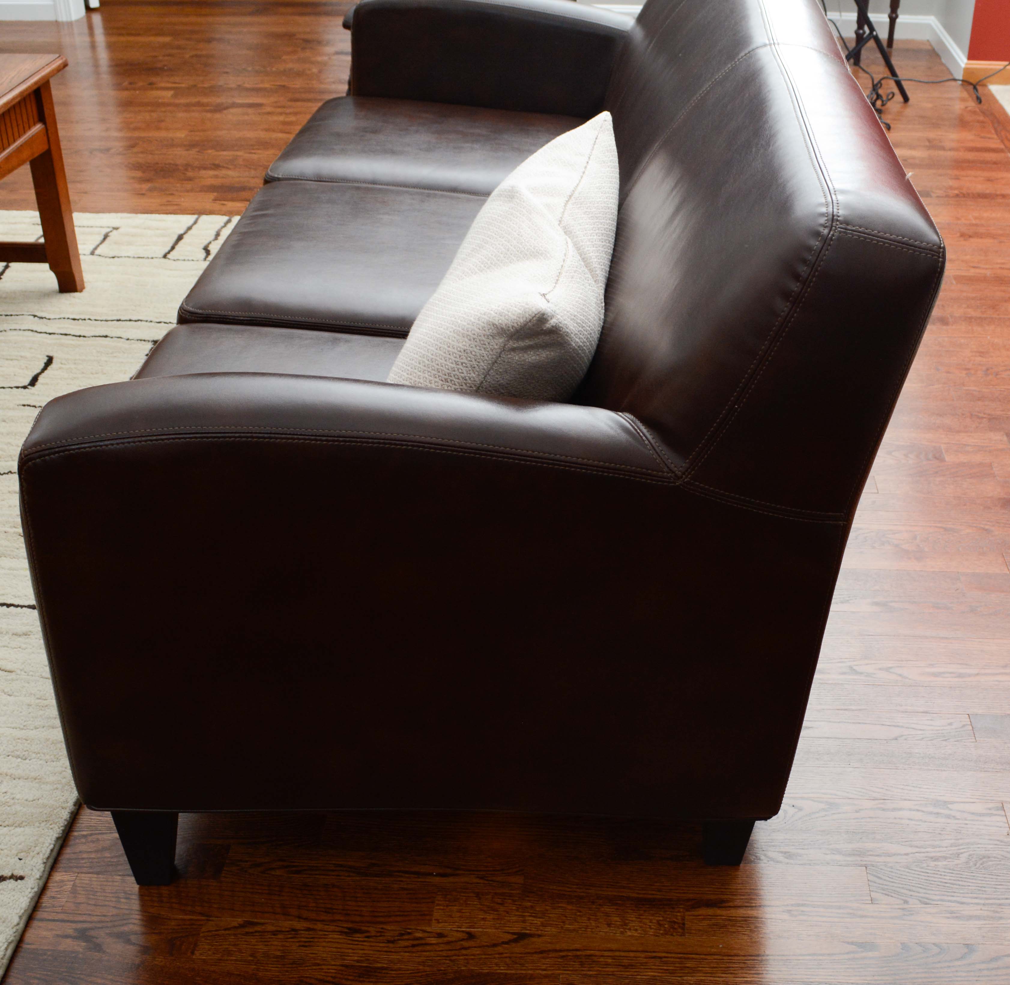 "Jäppling" Faux Leather Sofa by IKEA